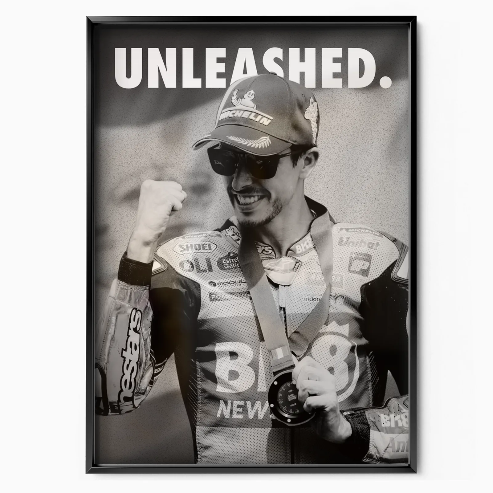 Alex Marquez 'unleashed' 2025 poster, museum grade matte print