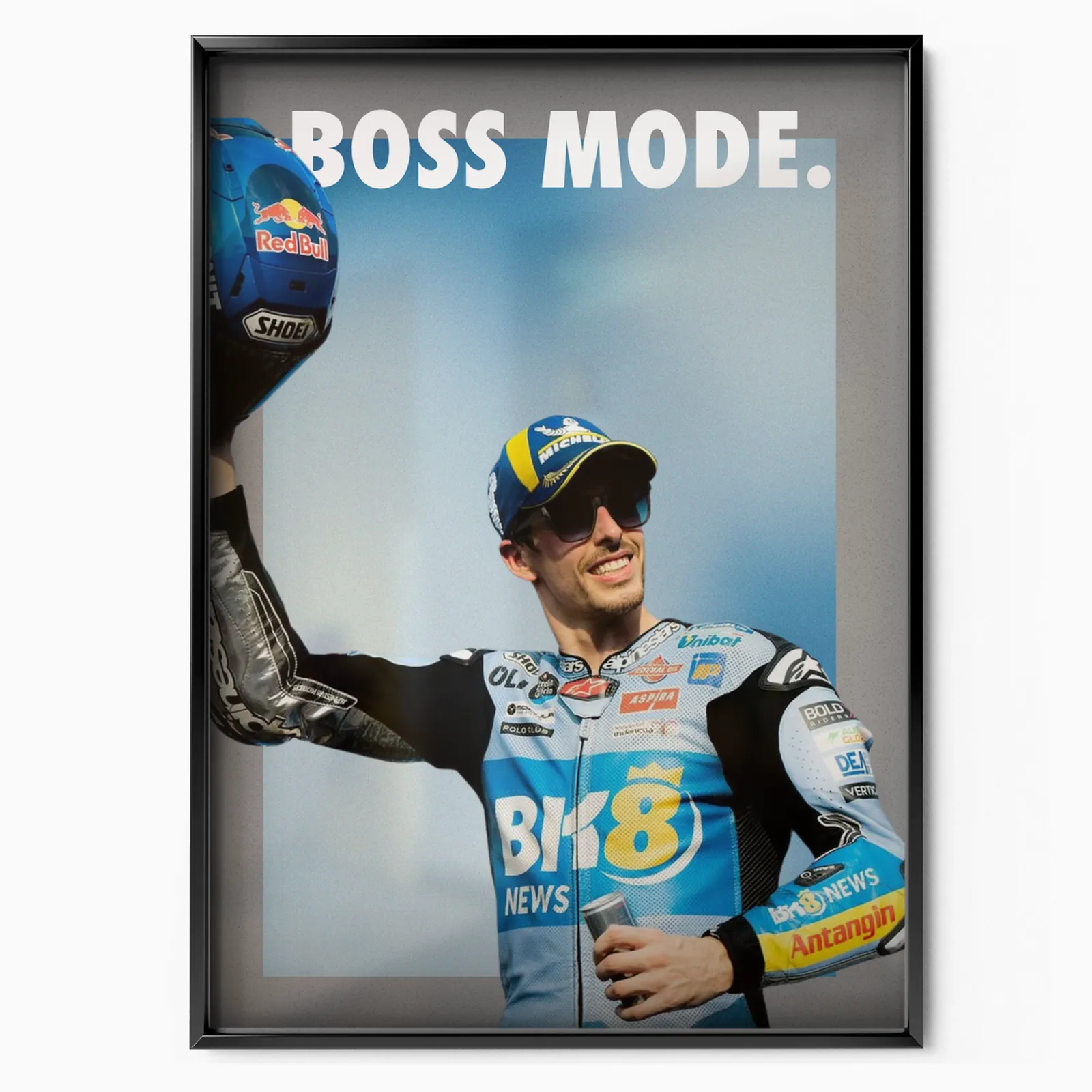 Alex Marquez 'boss Mode' 2025 poster, museum grade matte print
