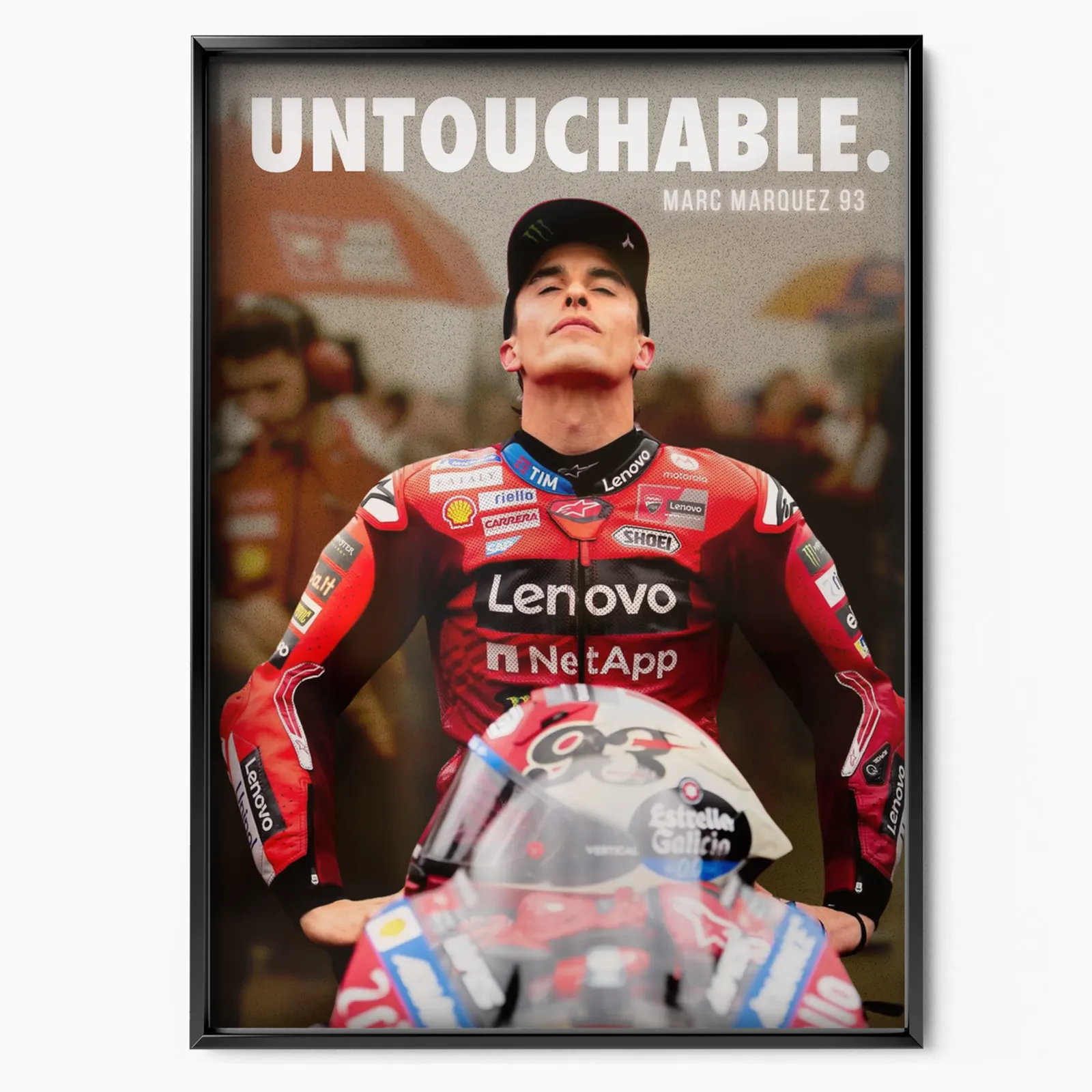 Marc Marquez 'untouchable' 2025 poster, museum grade matte print