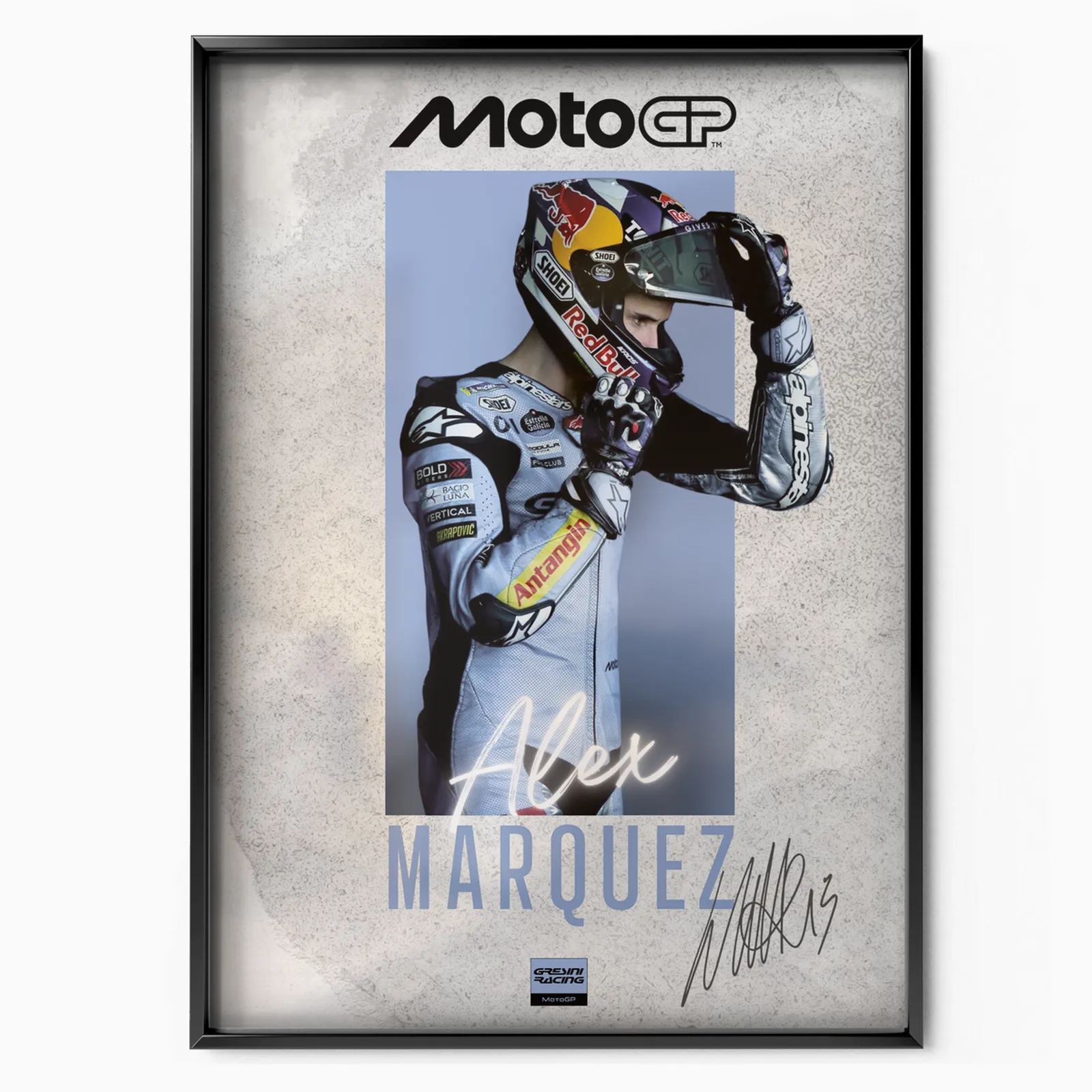Alex Marquez X Ducati Gresini Original 2025 poster, museum grade matte print