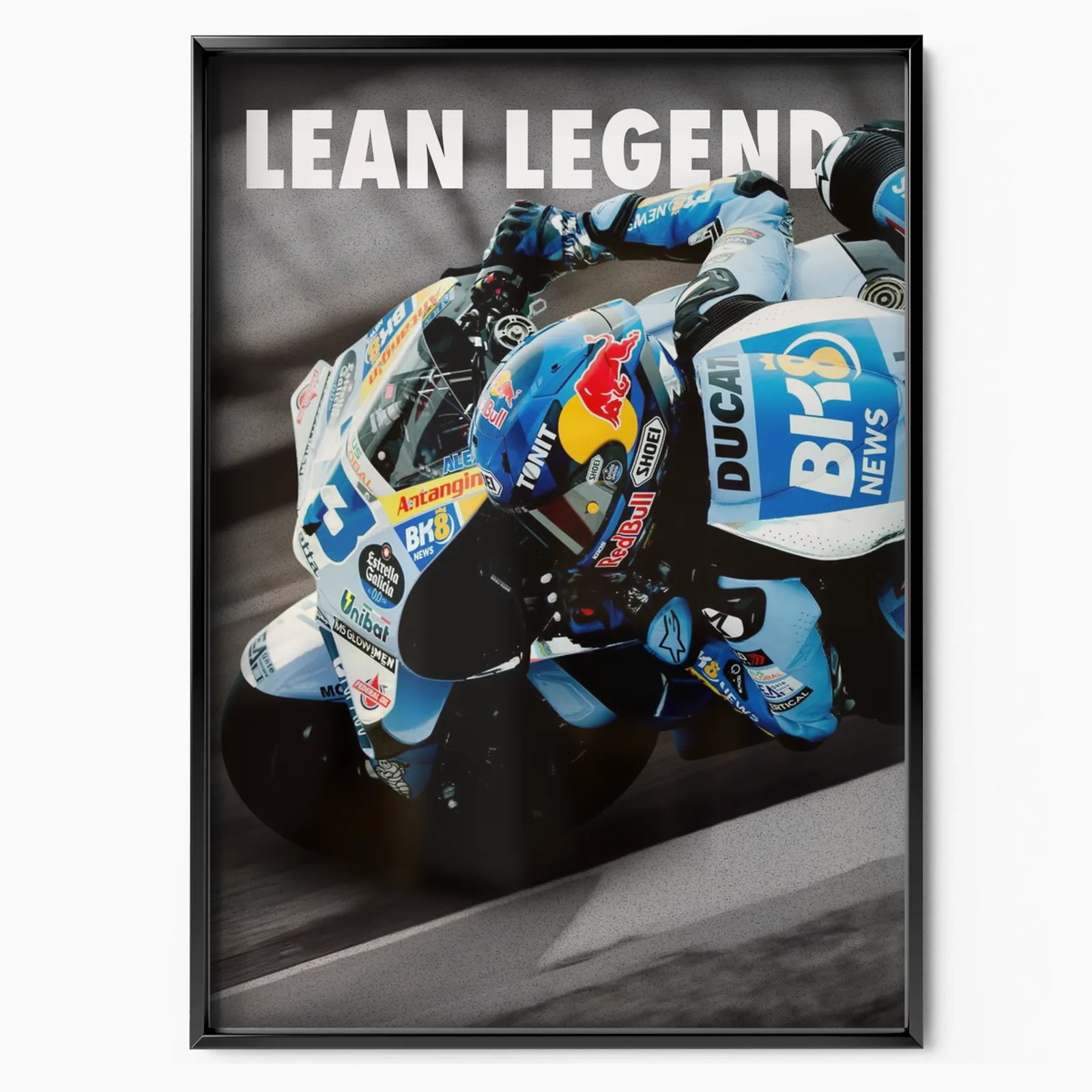 Alex Marquez 'lean Legend' 2025 poster, museum grade matte print