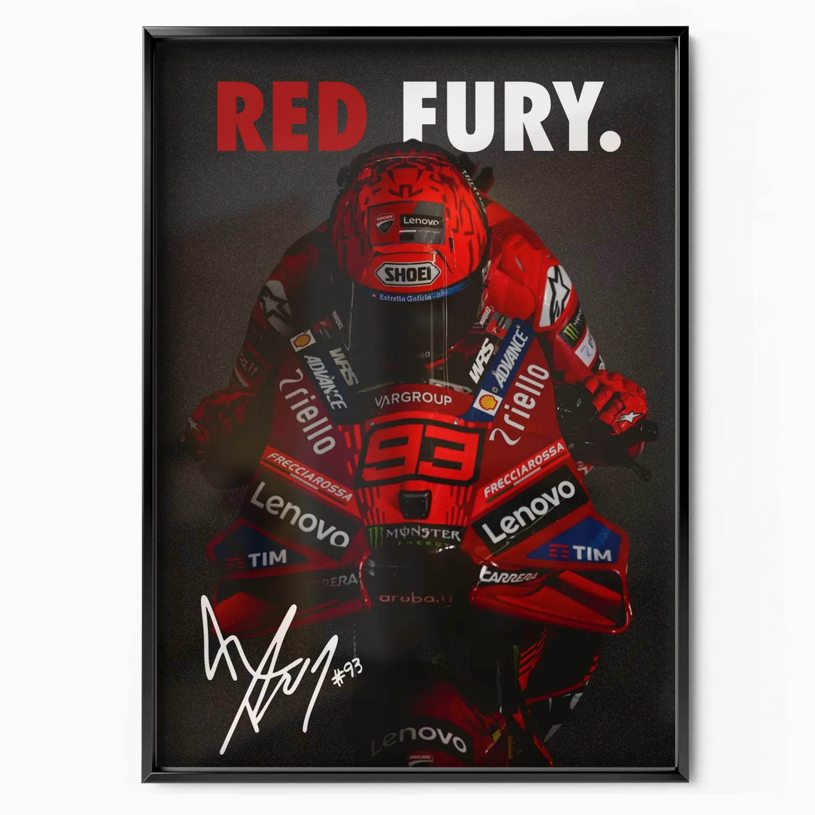 Red Fury 2025 poster, museum grade matte print