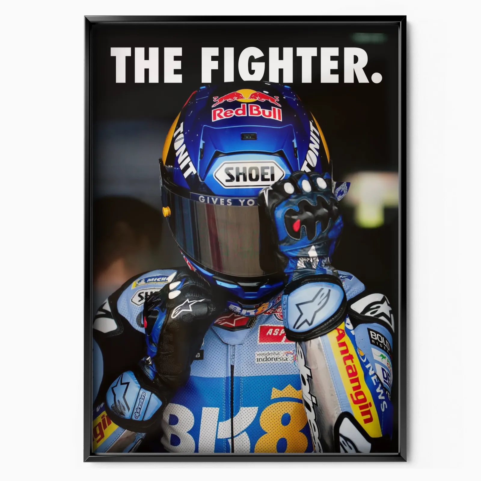 Alex Marquez 'the Fighter' 2025 poster, museum grade matte print