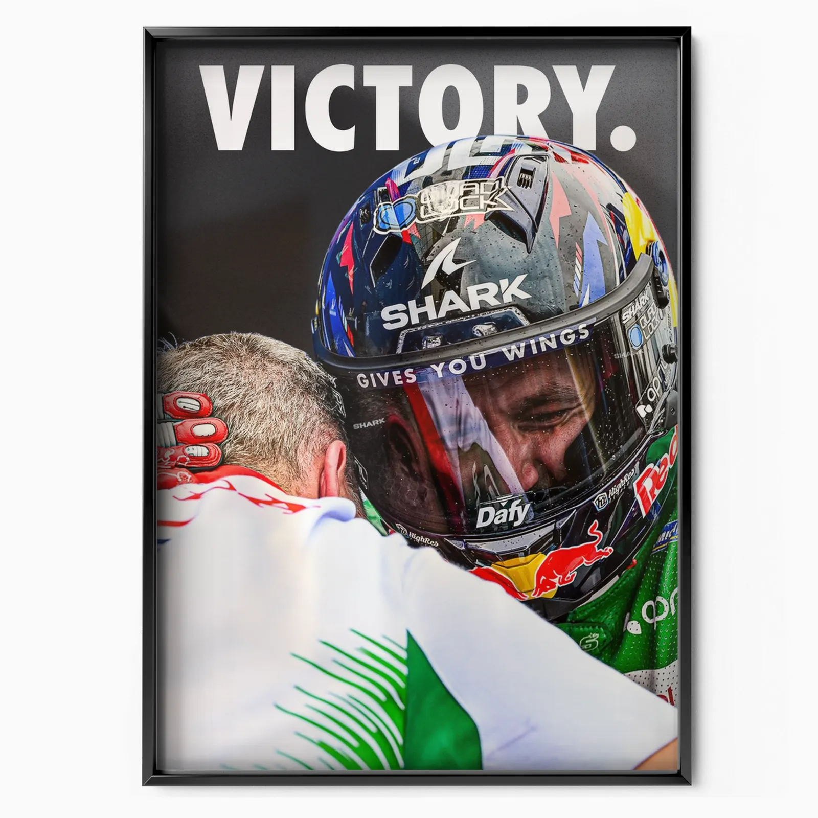 Johann Zarco 'victory' Le Mans 2025 poster, museum grade matte print