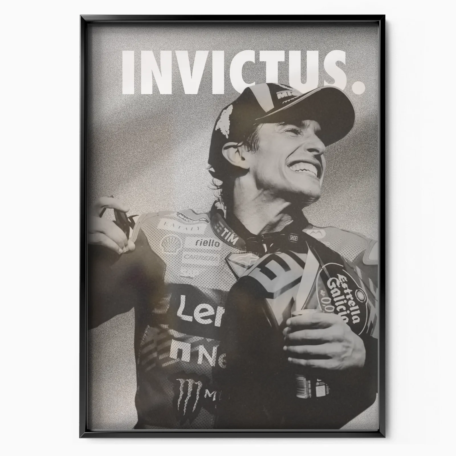 Marc Marquez X Ducati 'invictus' 2025 poster, museum grade matte print