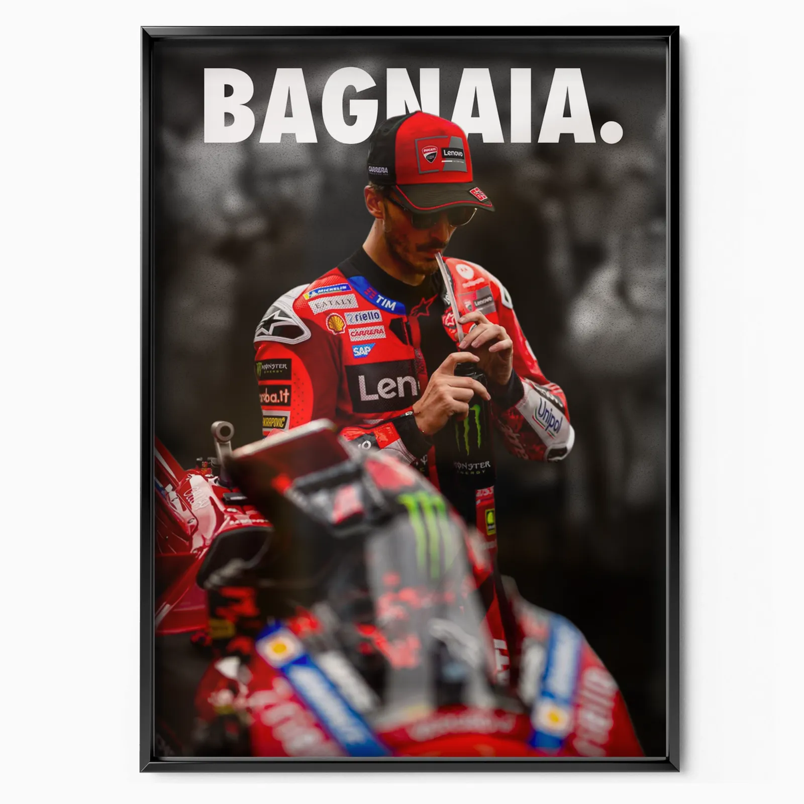 Francesco Bagnaia 'bagnaia' 2025 poster, museum grade matte print
