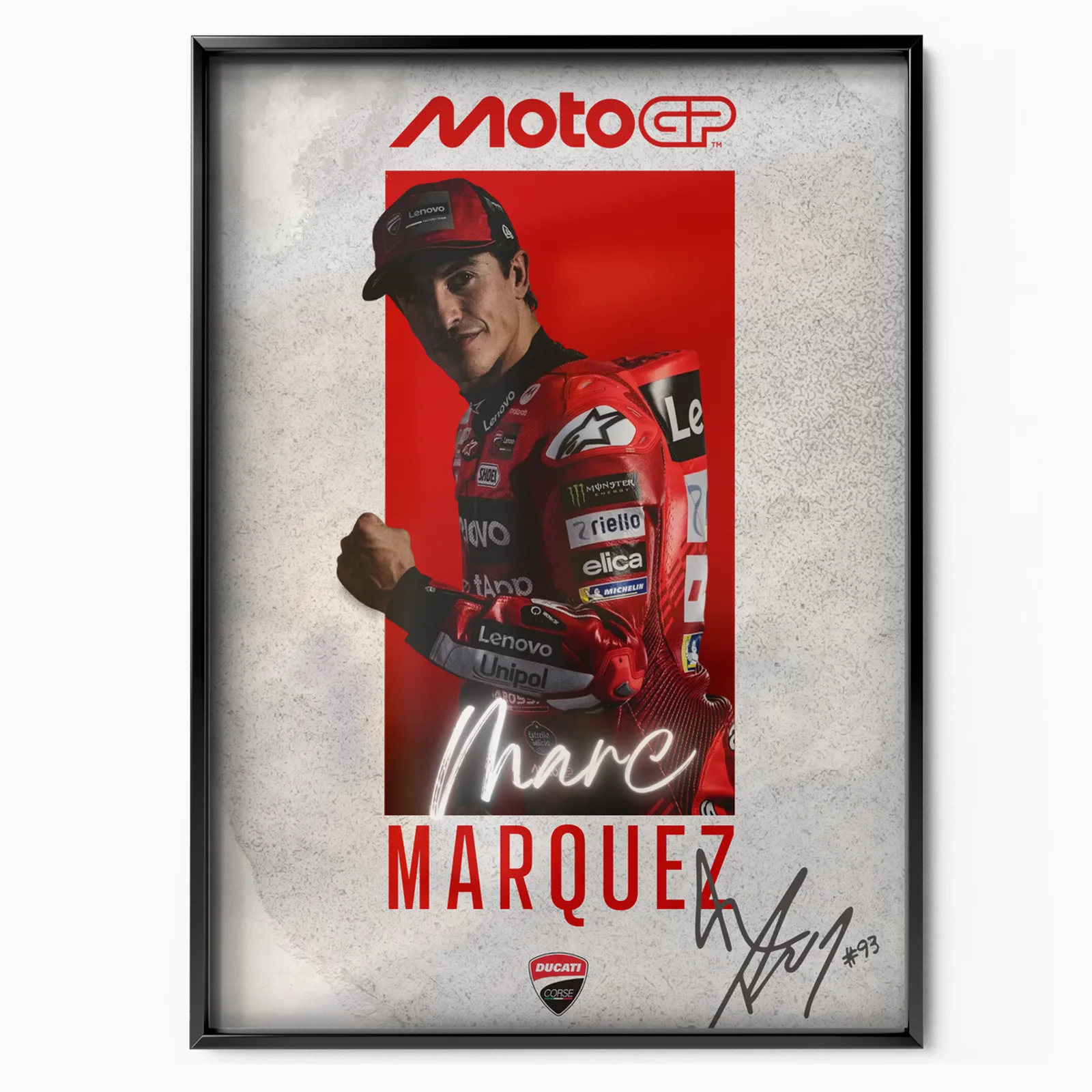 Red Storm Racer 2025 poster, museum grade matte print