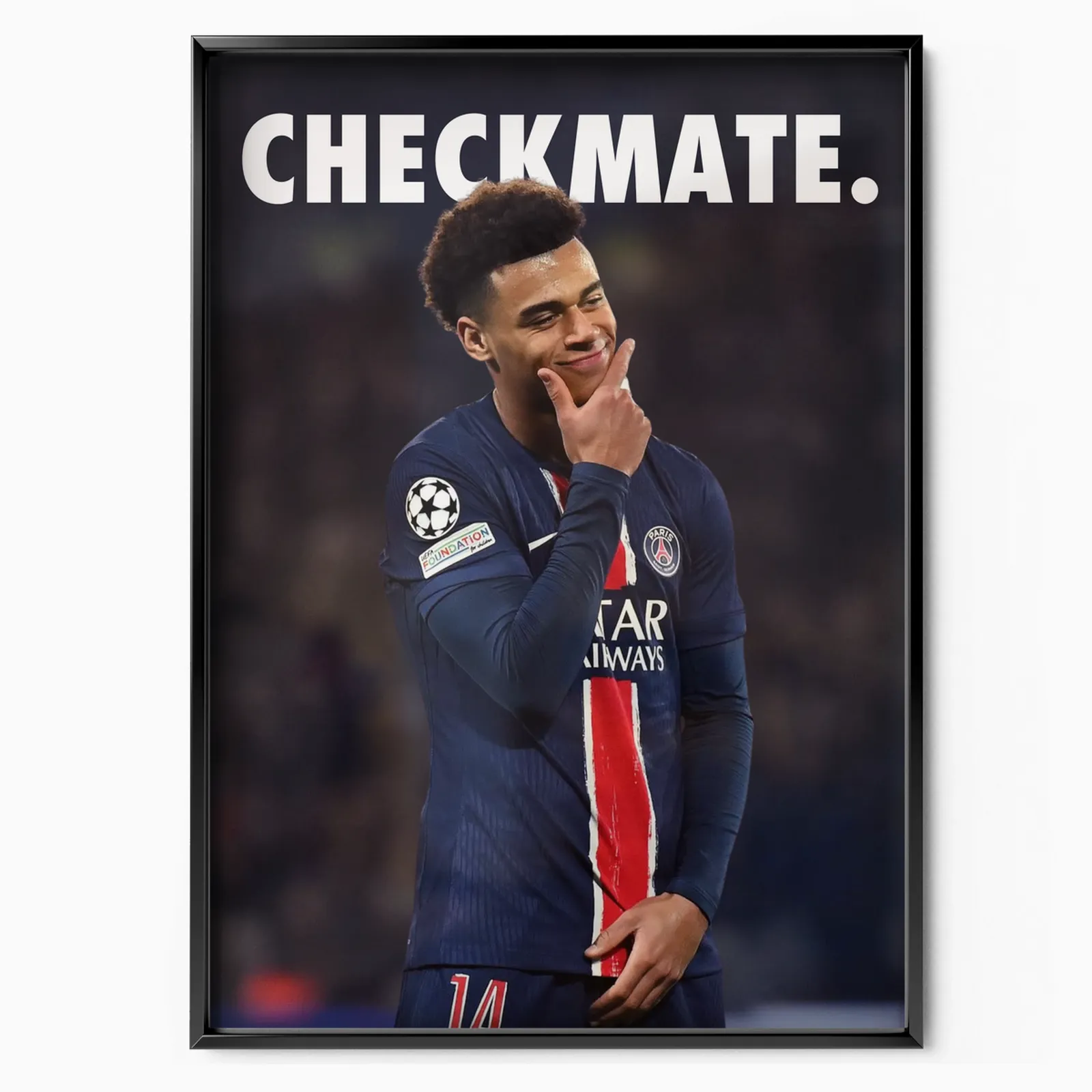 Désiré Doué Checkmate poster, museum grade matte print