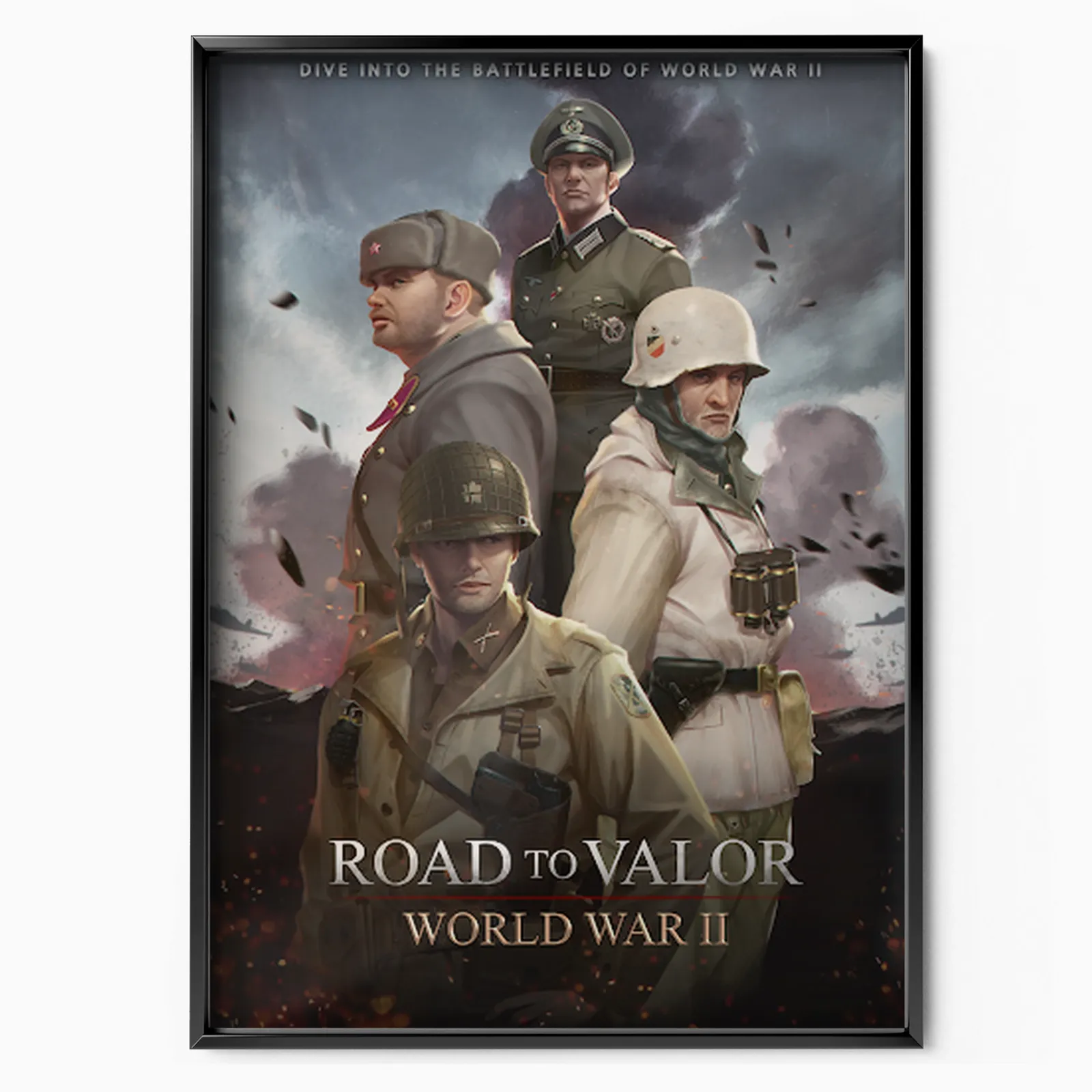 Road To Valor Ww2 (2019) poster, museum grade matte print