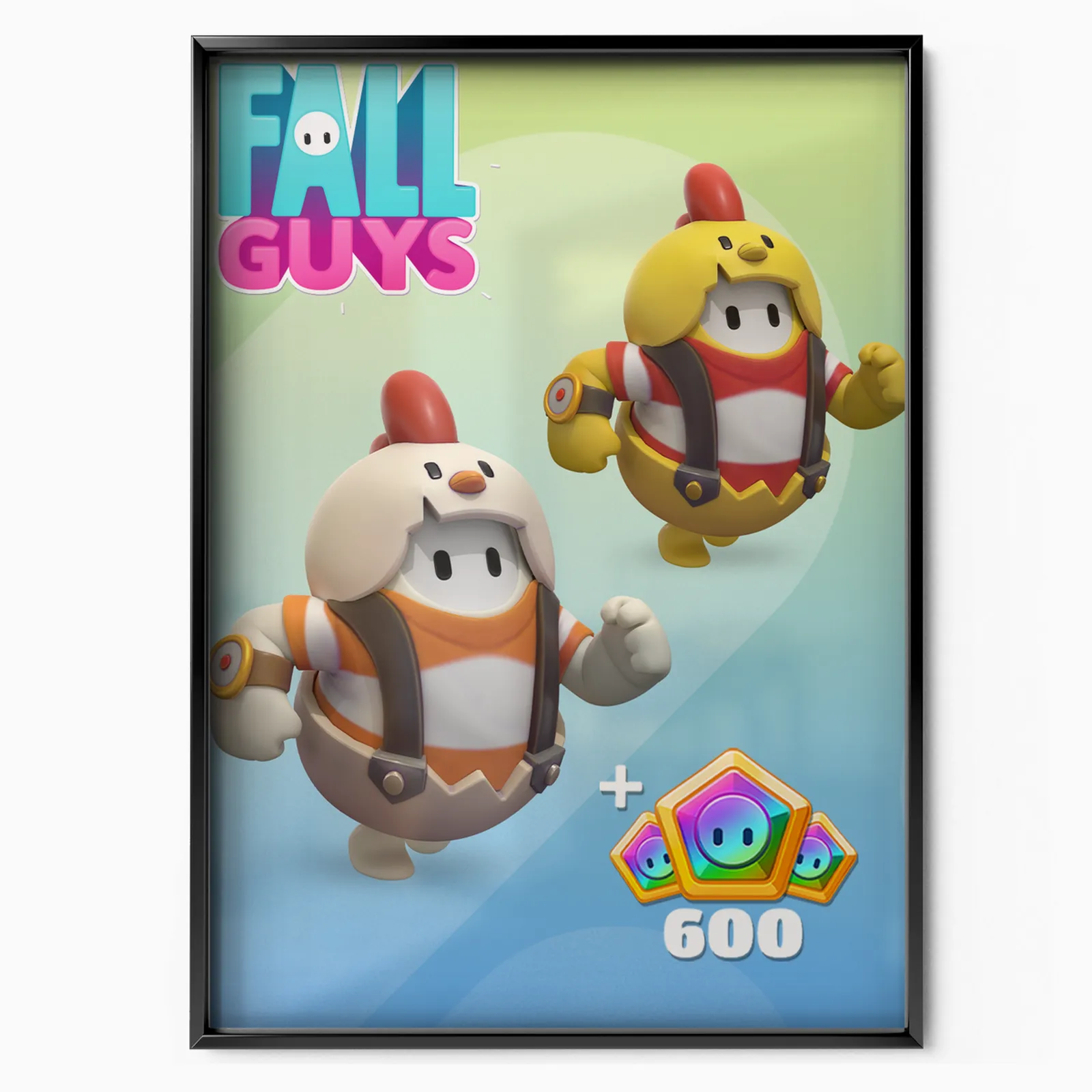 Fall Guys Free Range Fall Guys Pack (2022) poster, museum grade matte print