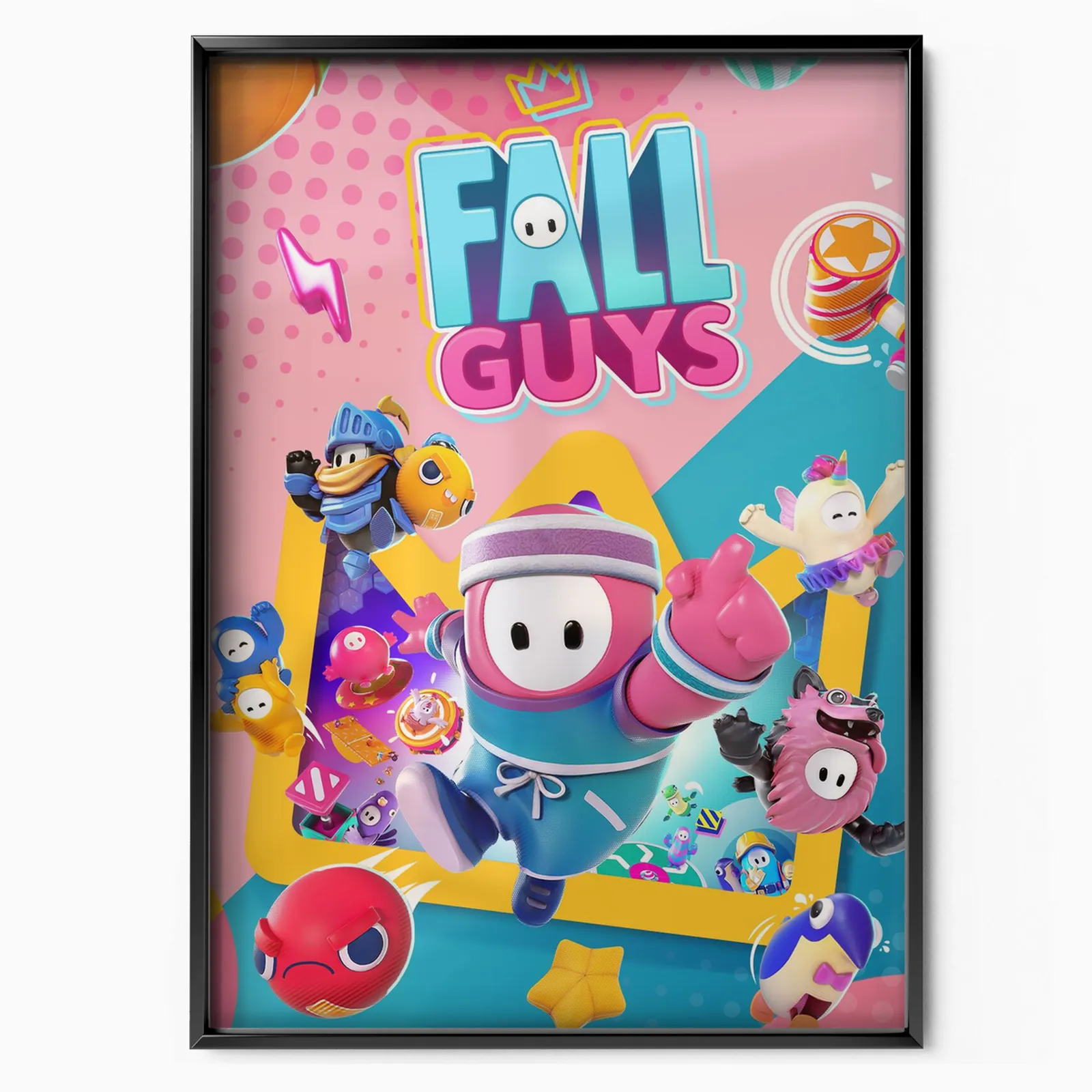 Fall Guys (2020) poster, museum grade matte print