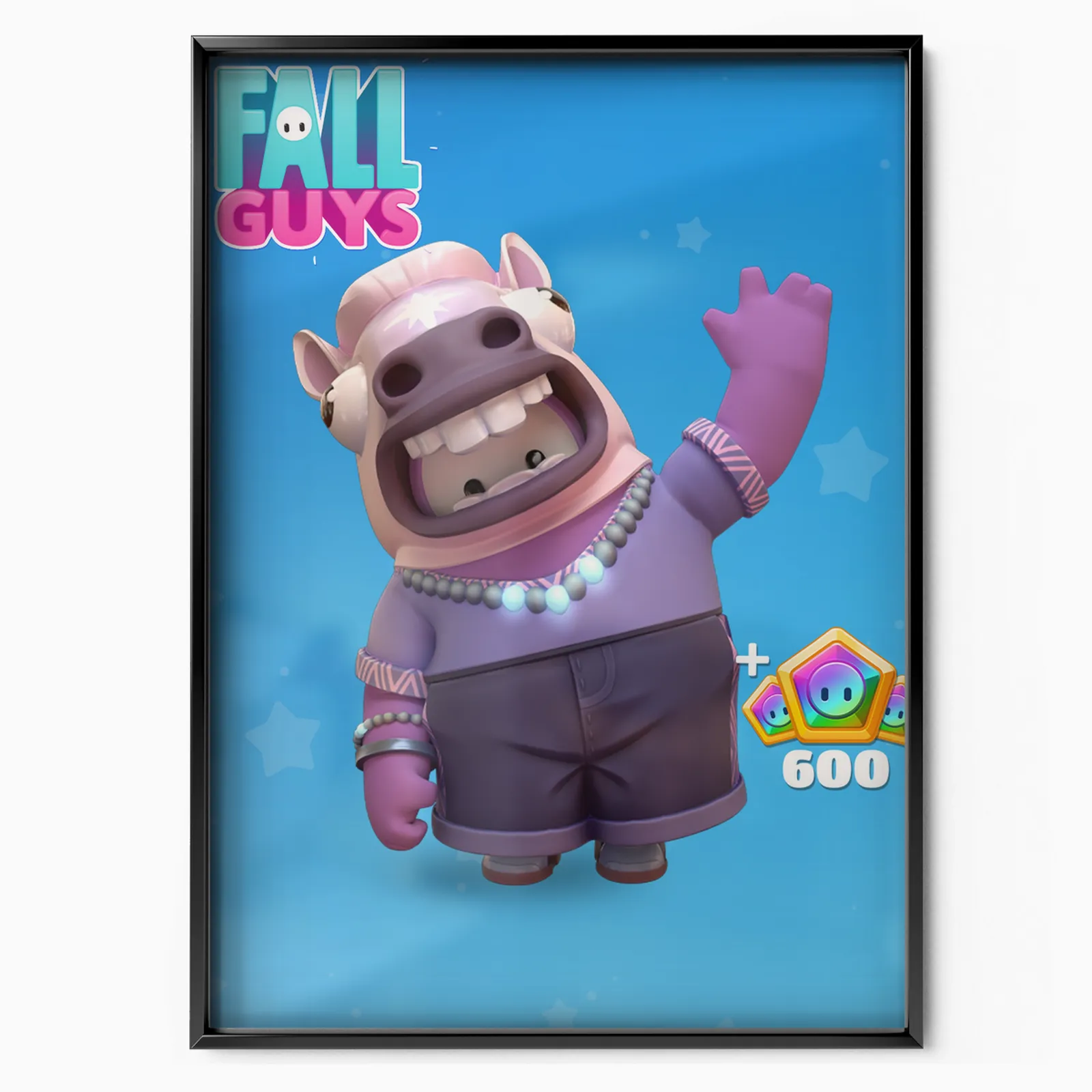 Fall Guys Neigh Neigh Pack (2022) poster, museum grade matte print