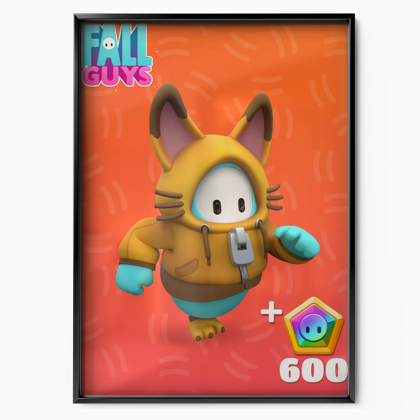 Fall Guys Plush Fox Pack (2022) poster, museum grade matte print