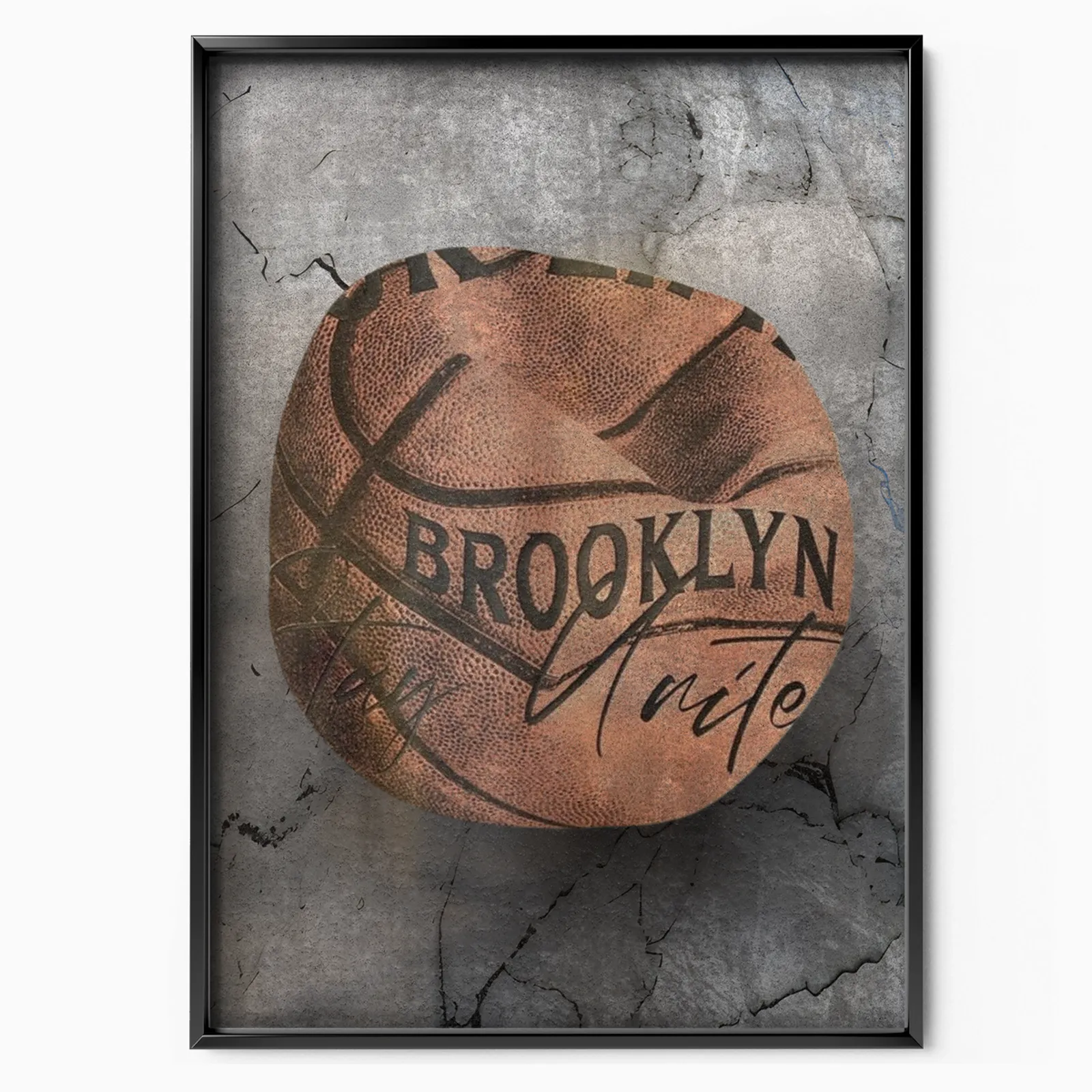 Brooklyn Nights Basketball poster, museum grade matte print