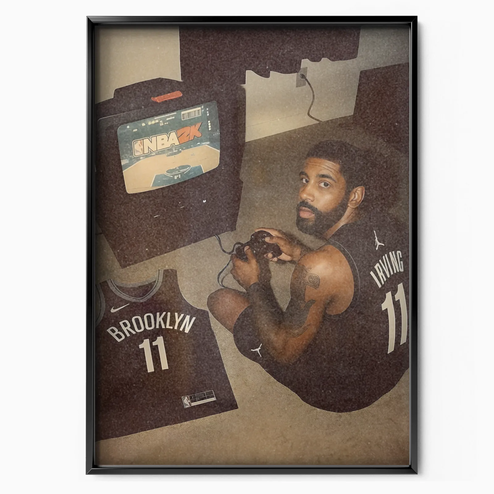 Basketball Gamer (#11) poster, museum grade matte print