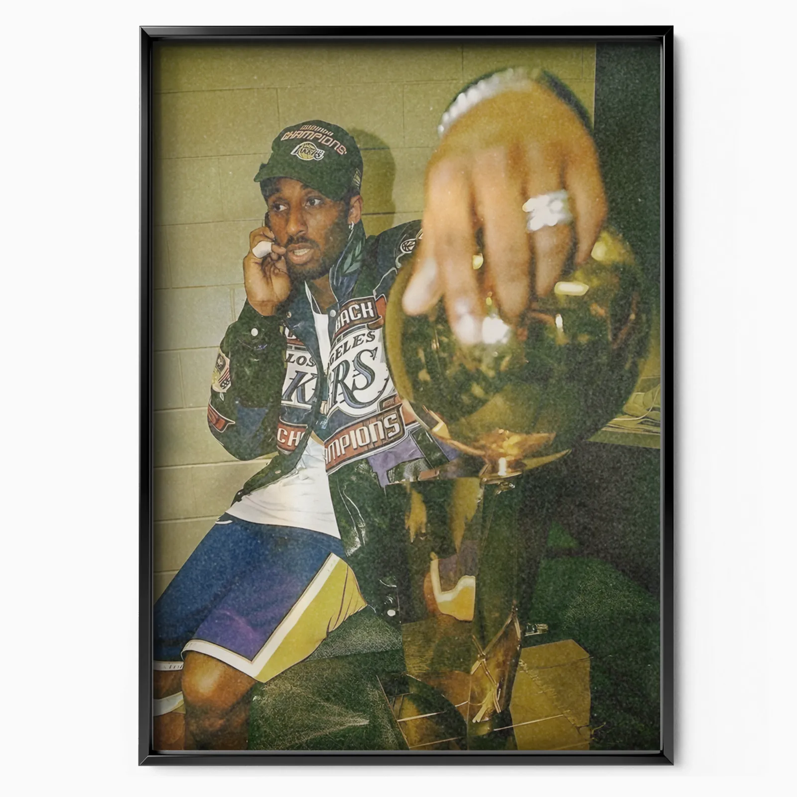Championship Trophy Moment poster, museum grade matte print
