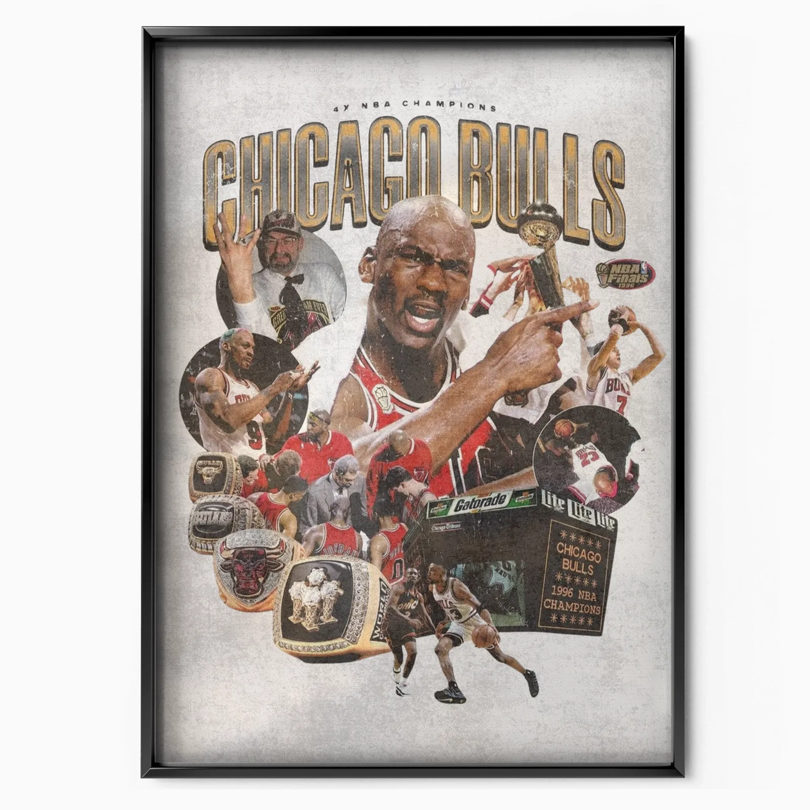 Basketball Legends poster, museum grade matte print