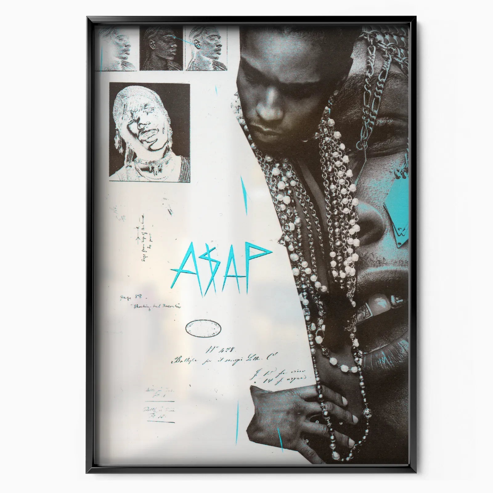 A$AP Rocky x Angelo Stirbat poster, museum grade matte print