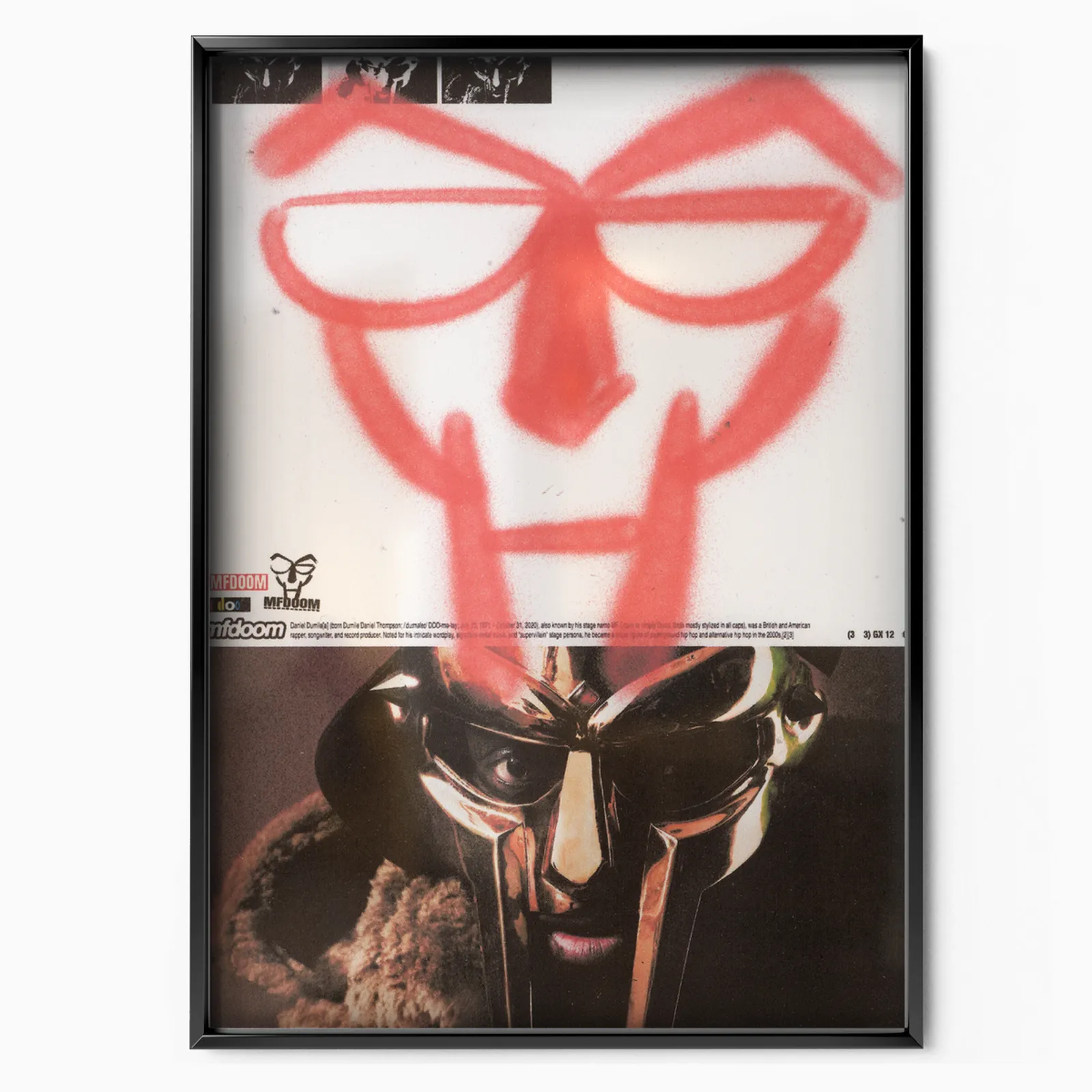 MFDOOM x Angelo Stirbat poster, museum grade matte print