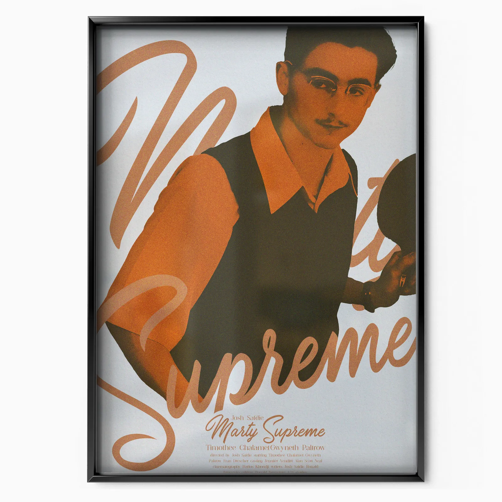 Marty Supreme x Angelo Stirbat poster, museum grade matte print