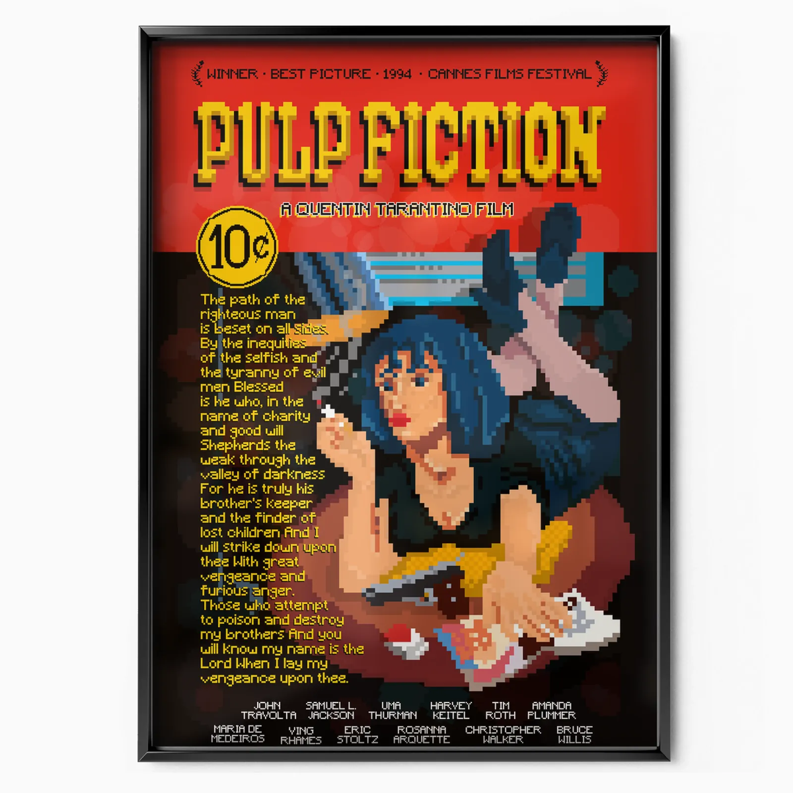 Pixalated Pulp Fiction x Angelo Stirbat poster