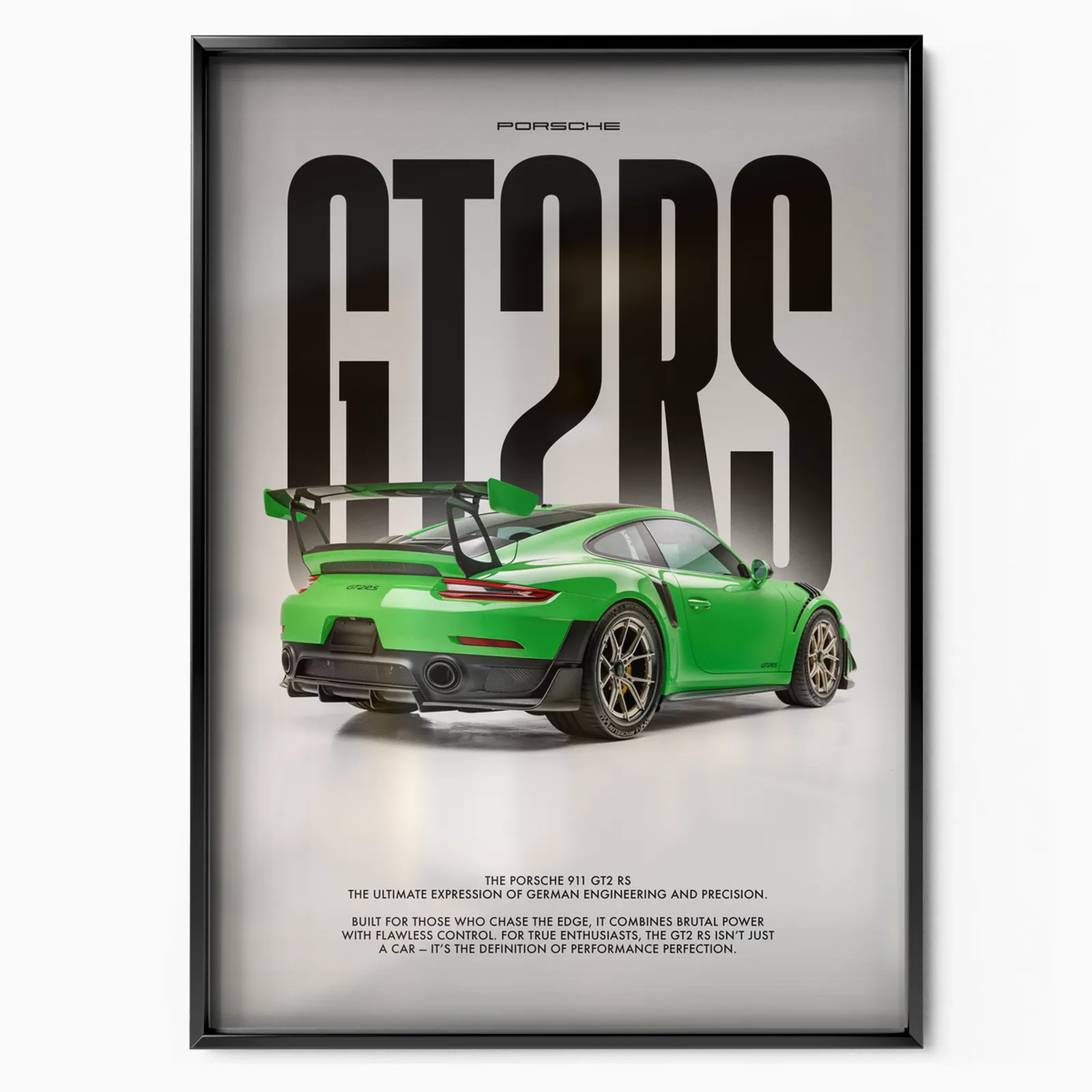 Porsche GT2RS x Angelo Stirbat poster, museum grade matte print