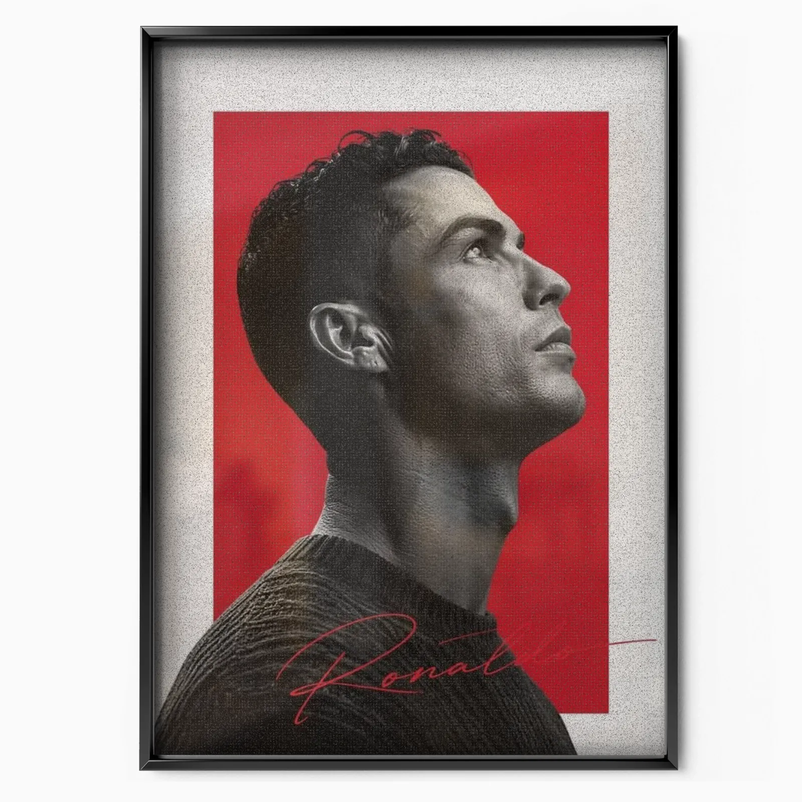 Cristiano Ronaldo - Profile Portrait Poster poster, museum grade matte print
