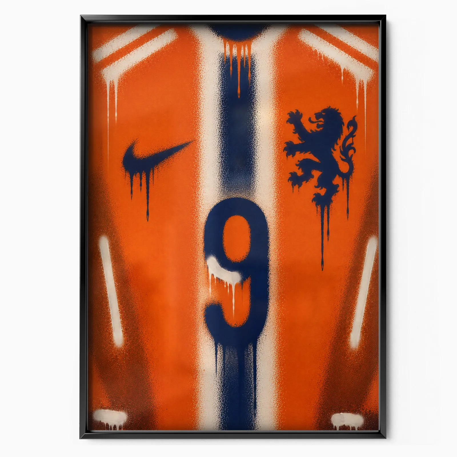 Netherlands National Team - Jersey Art Poster poster, museum grade matte print