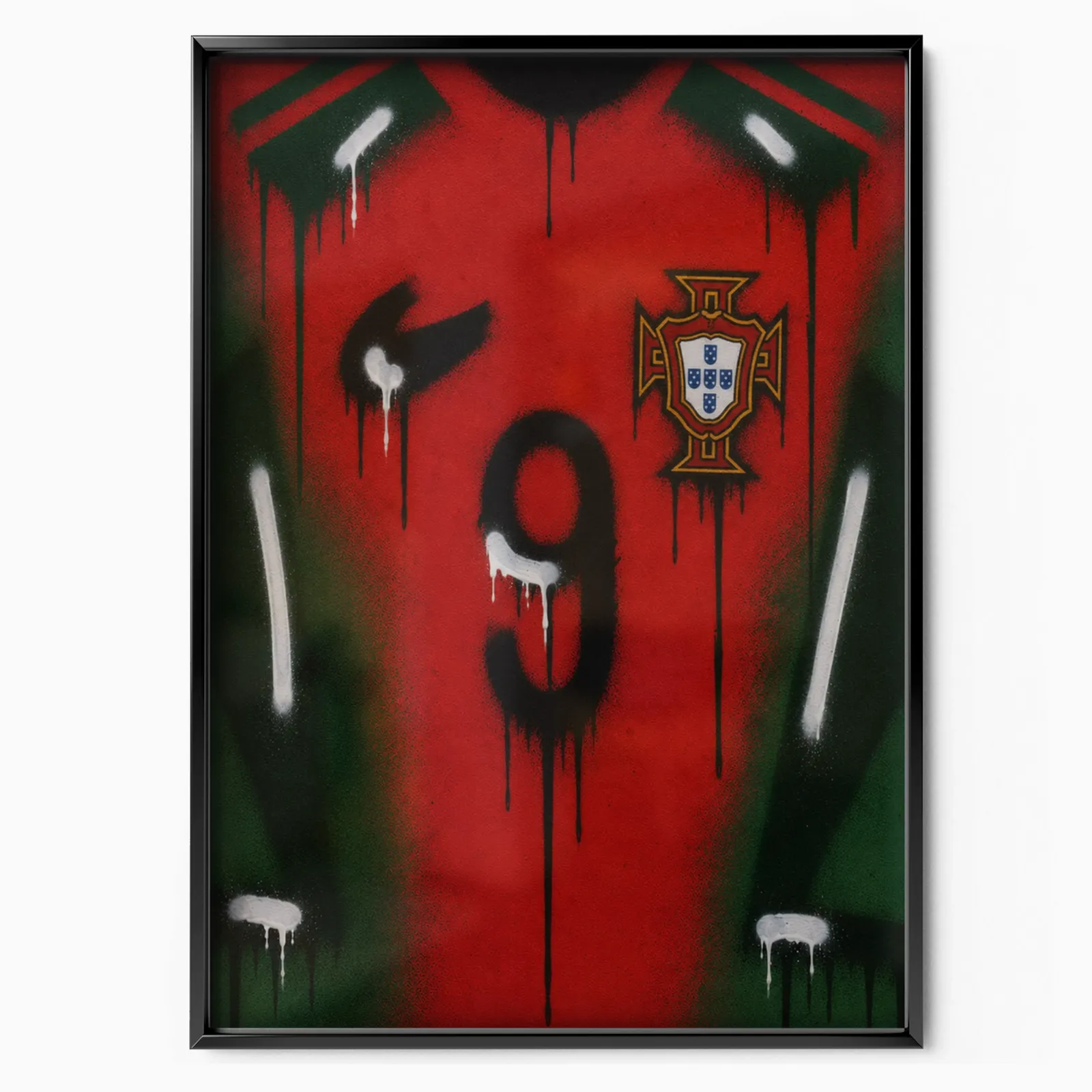 Portugal National Team - Jersey Art Poster poster, museum grade matte print