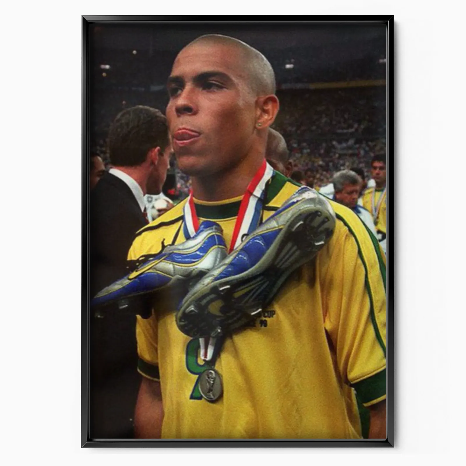 Ronaldo Nazario - Brazil 1998 Poster poster, museum grade matte print
