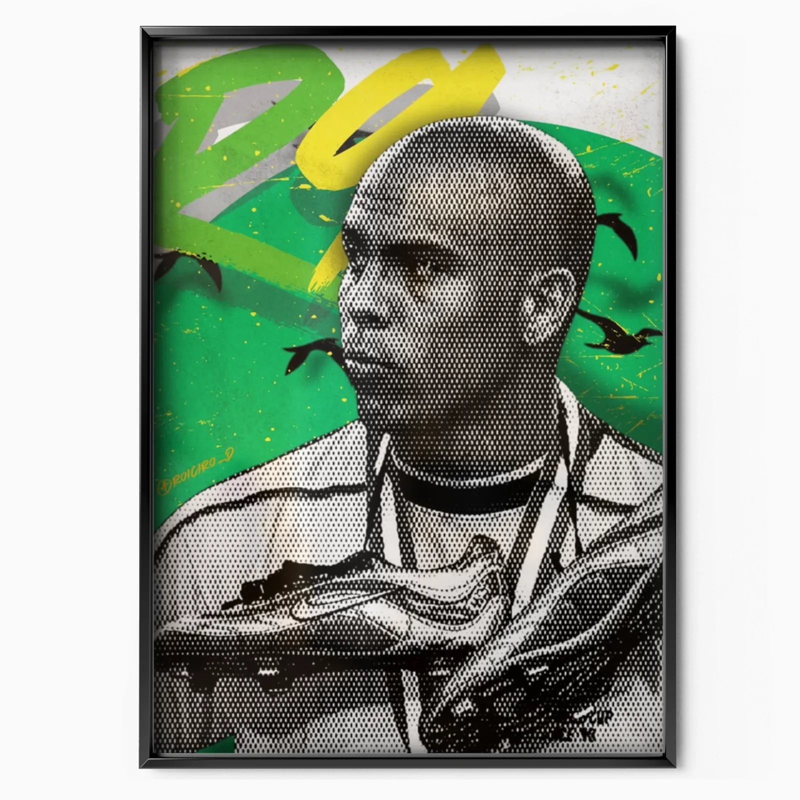 Ronaldo Nazario - Brazil Phenomenon Poster poster, museum grade matte print