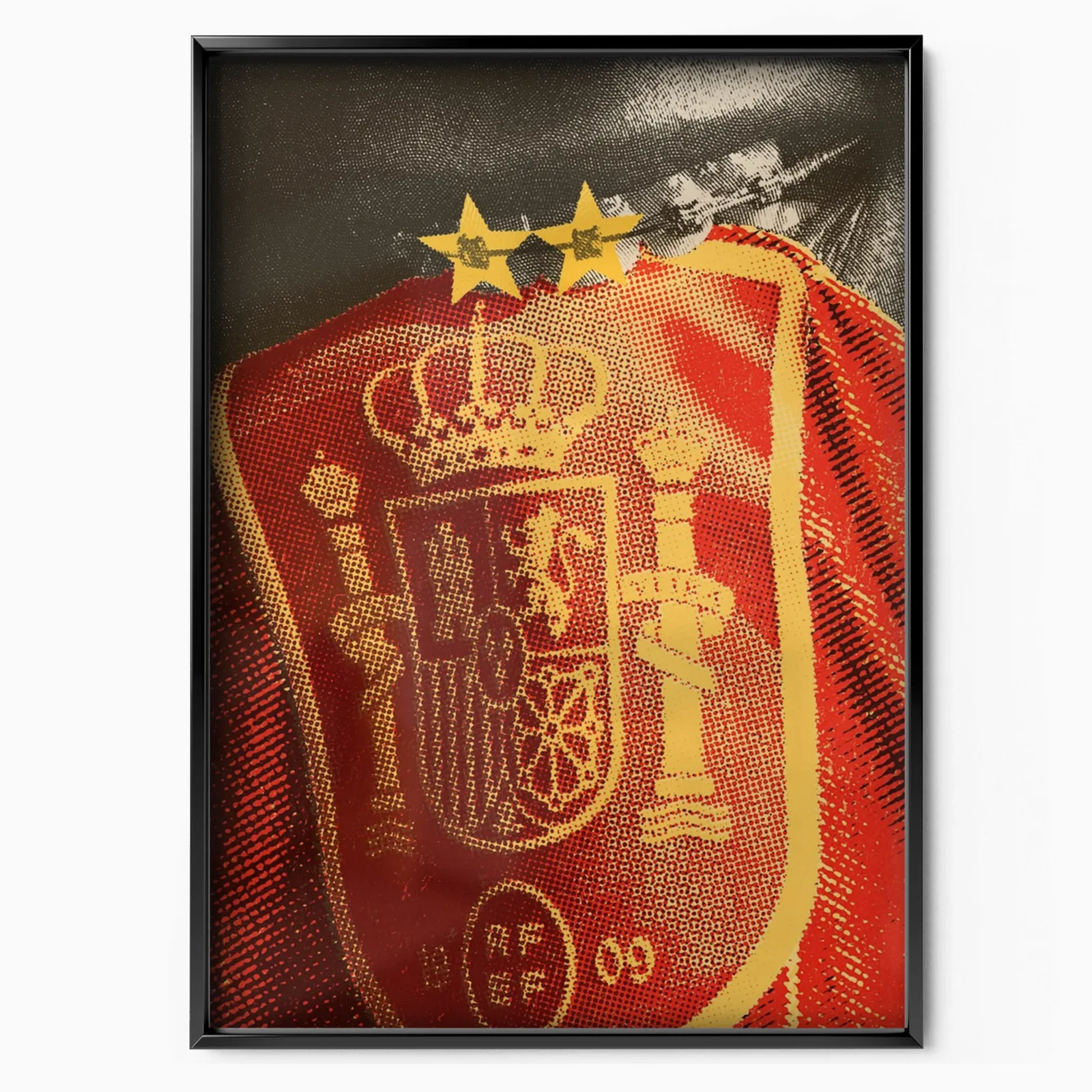 Spain National Team - Crest Close-Up Poster poster, museum grade matte print