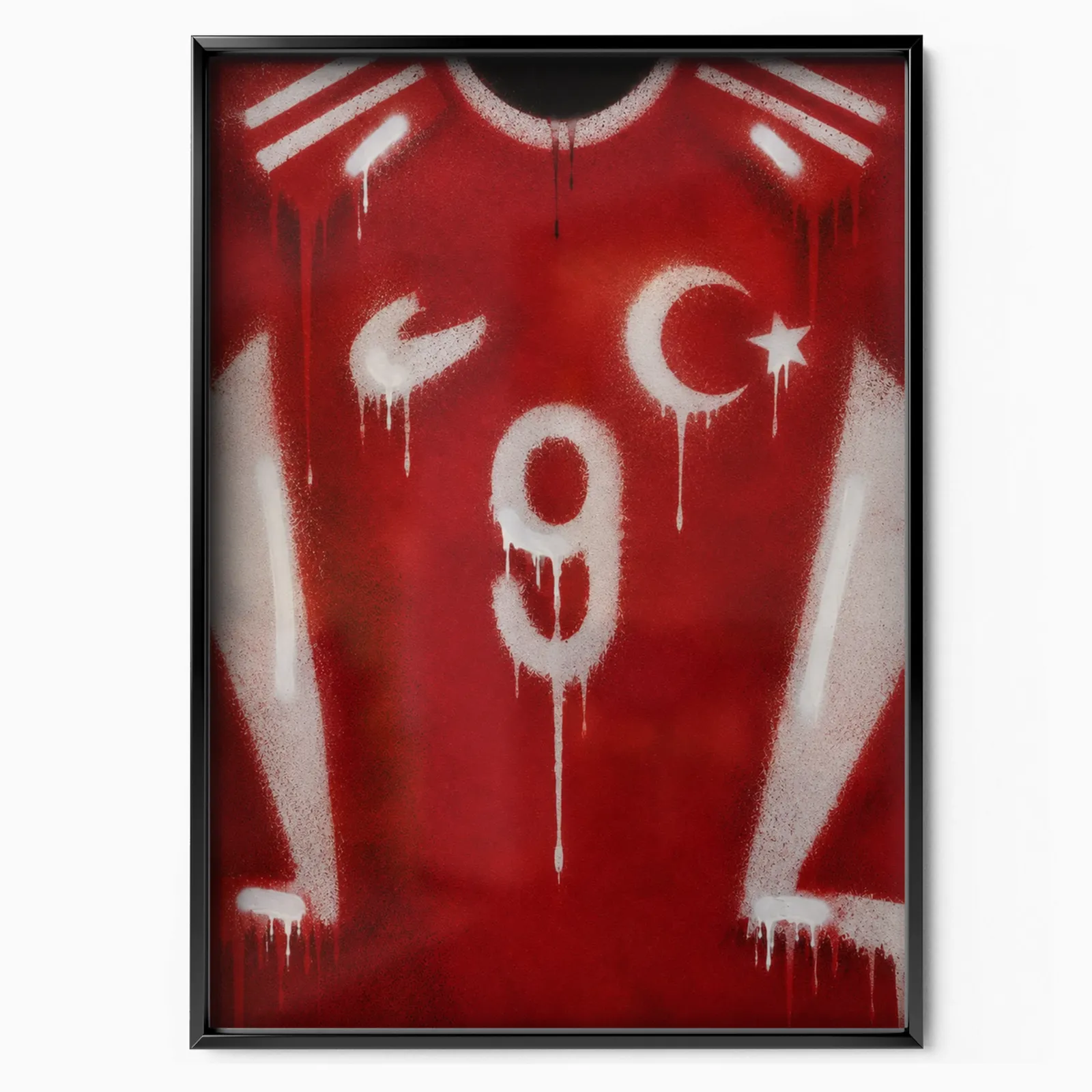 Turkey National Team - Jersey Art Poster poster, museum grade matte print
