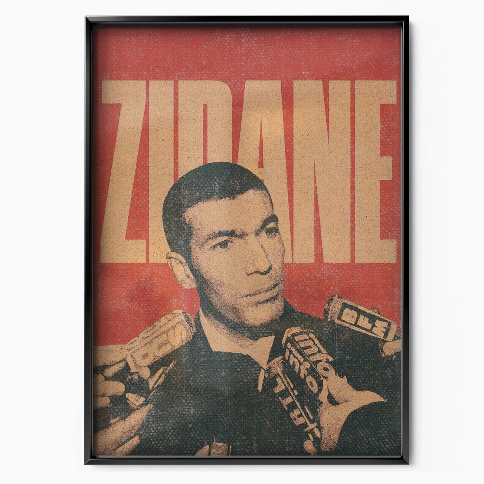 Zinedine Zidane - Press Conference Poster poster, museum grade matte print