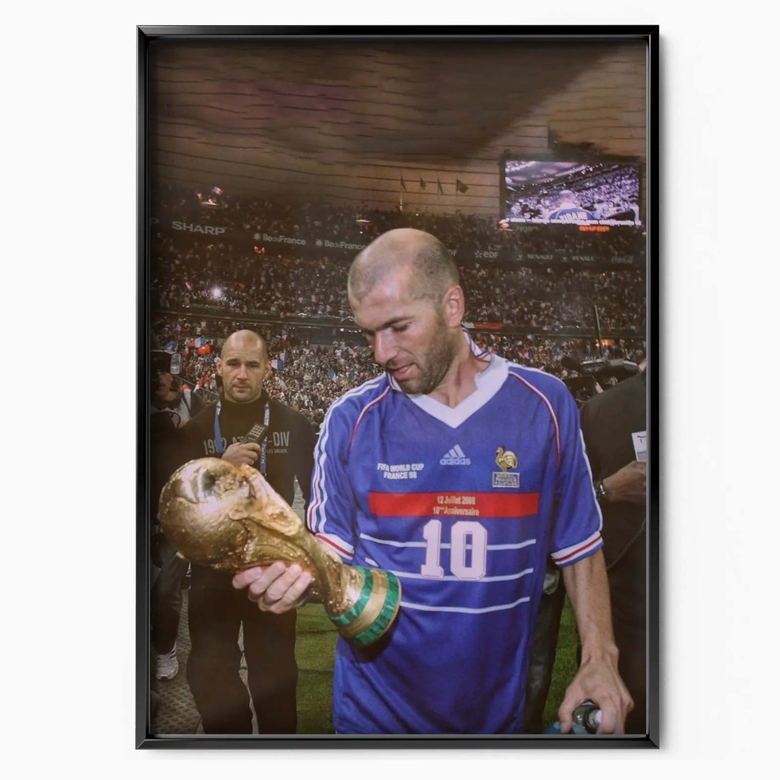 Zinedine Zidane - World Cup 1998 Poster poster, museum grade matte print
