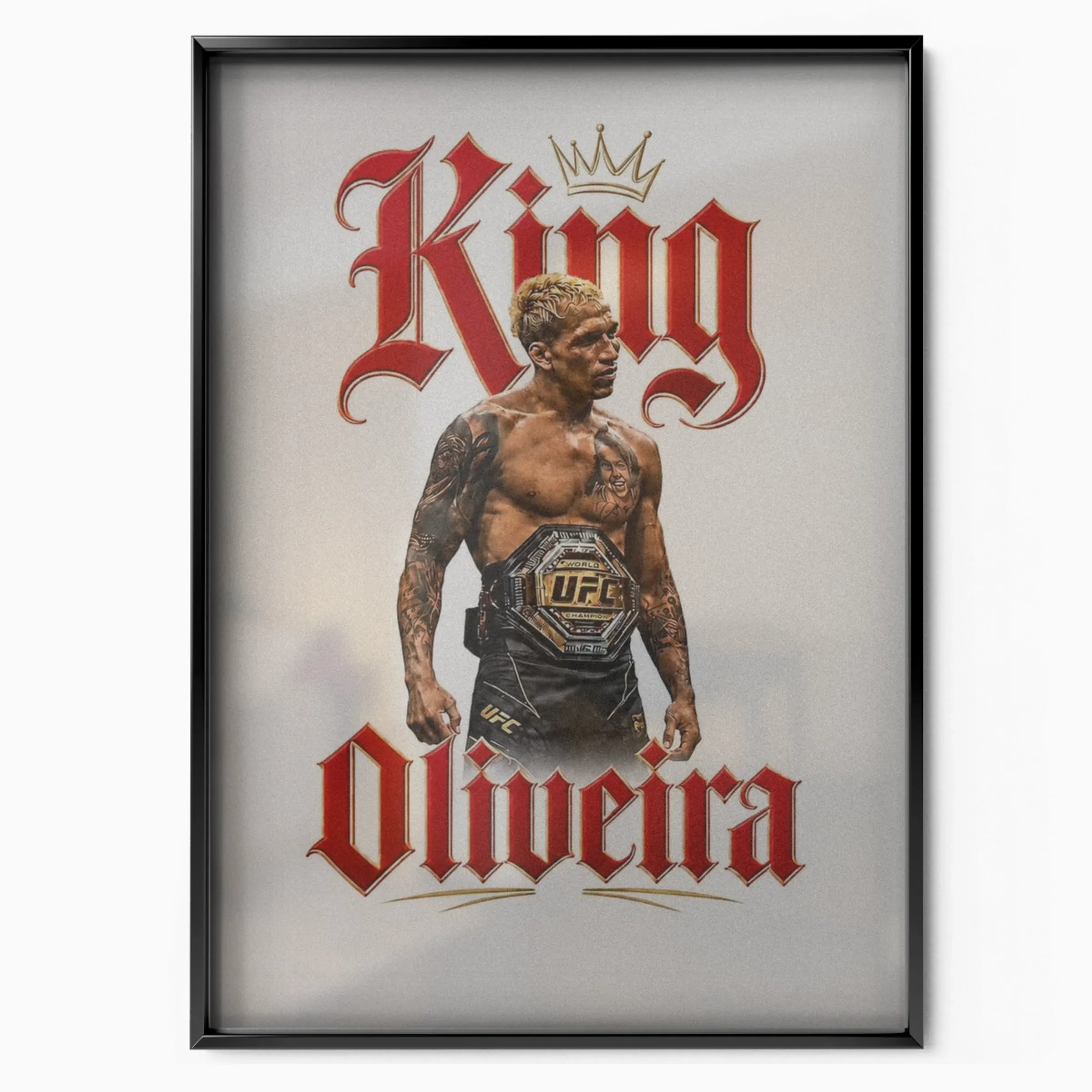 Charles Oliveira - King poster, museum grade matte print
