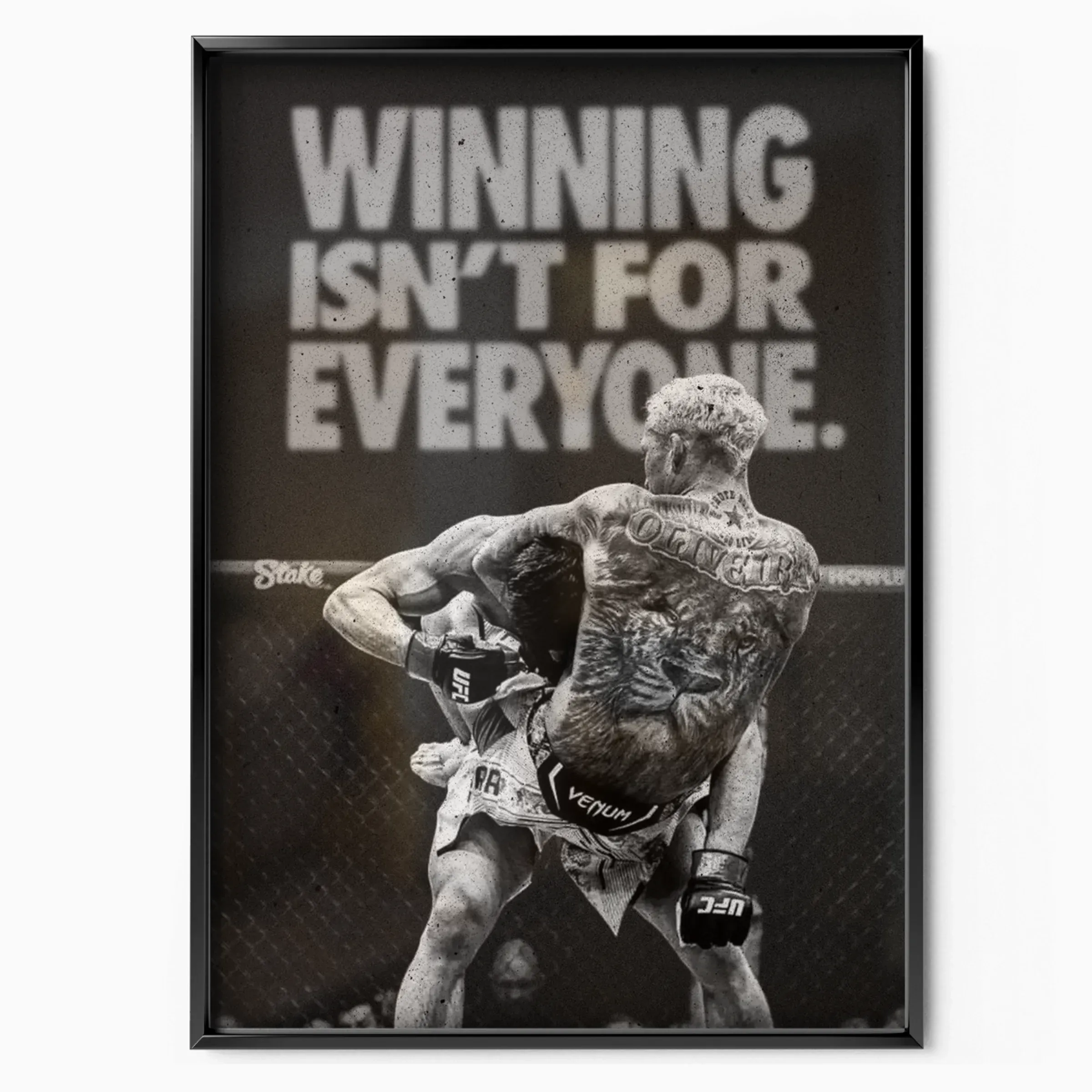 Charles Oliveira - Winning Isn't For Everyone poster, museum grade matte print