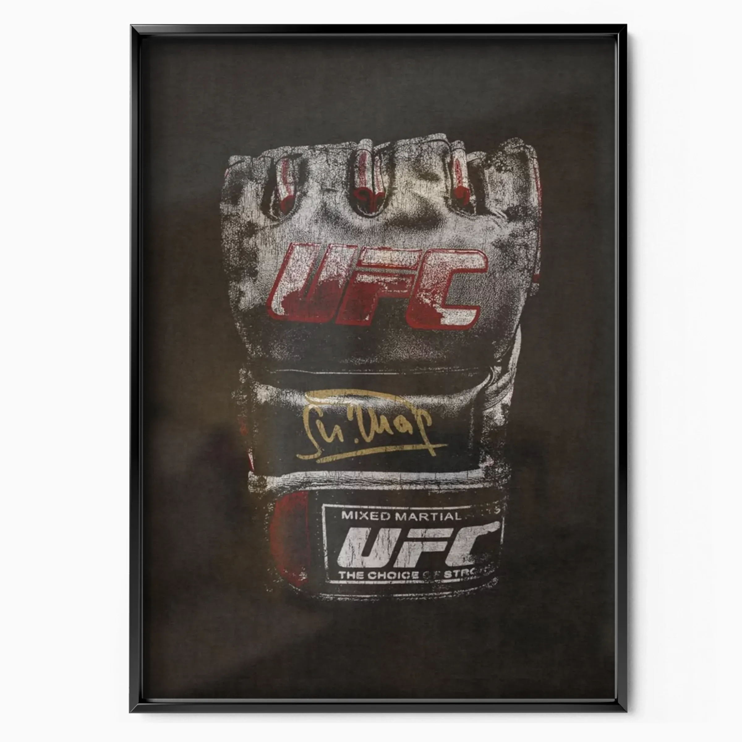 UFC - MMA Glove poster, museum grade matte print