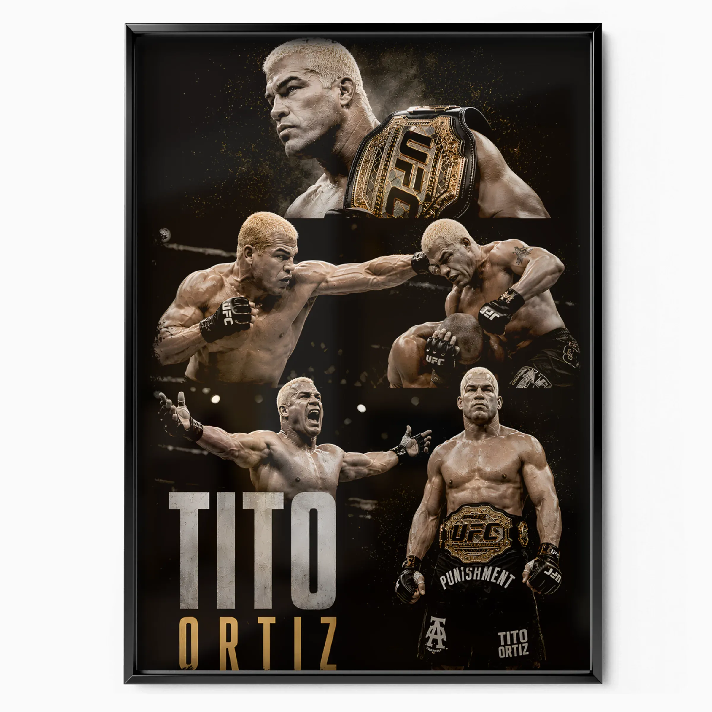 Tito Ortiz Poster - Huntington Beach Bad Boy poster, museum grade matte print