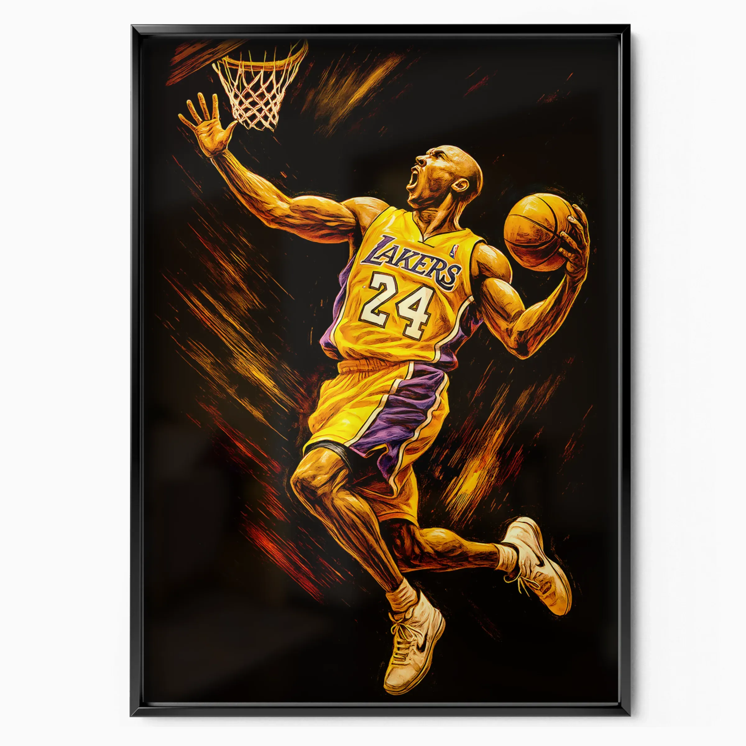 Kobe Bryant Poster - Lakers 24 poster, museum grade matte print