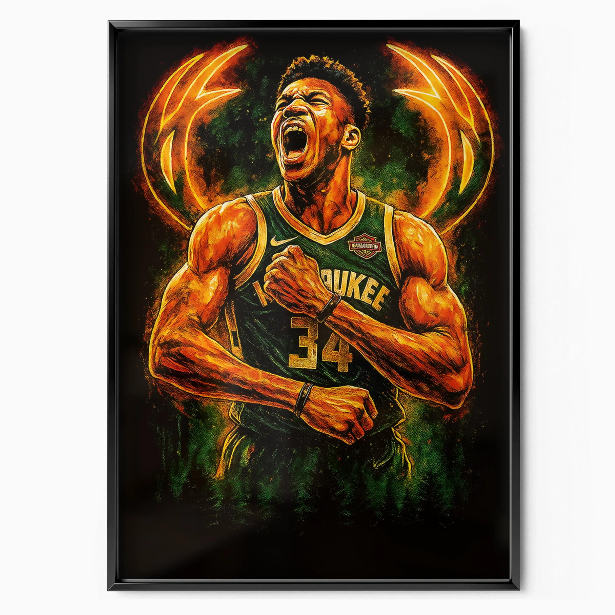 Giannis Antetokounmpo Poster - Bucks 34 poster