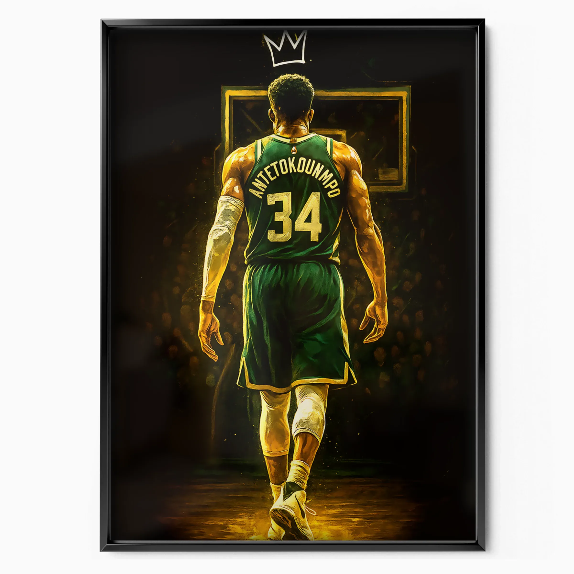 Giannis Antetokounmpo Poster - Bucks Back poster, museum grade matte print