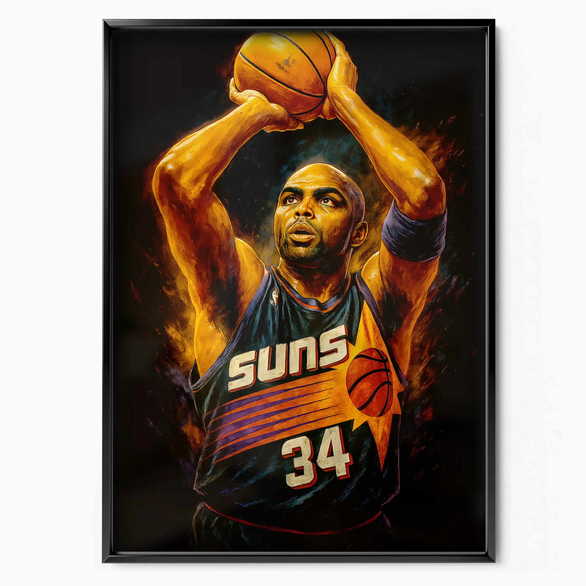 Charles Barkley Poster - Suns 34 poster, museum grade matte print