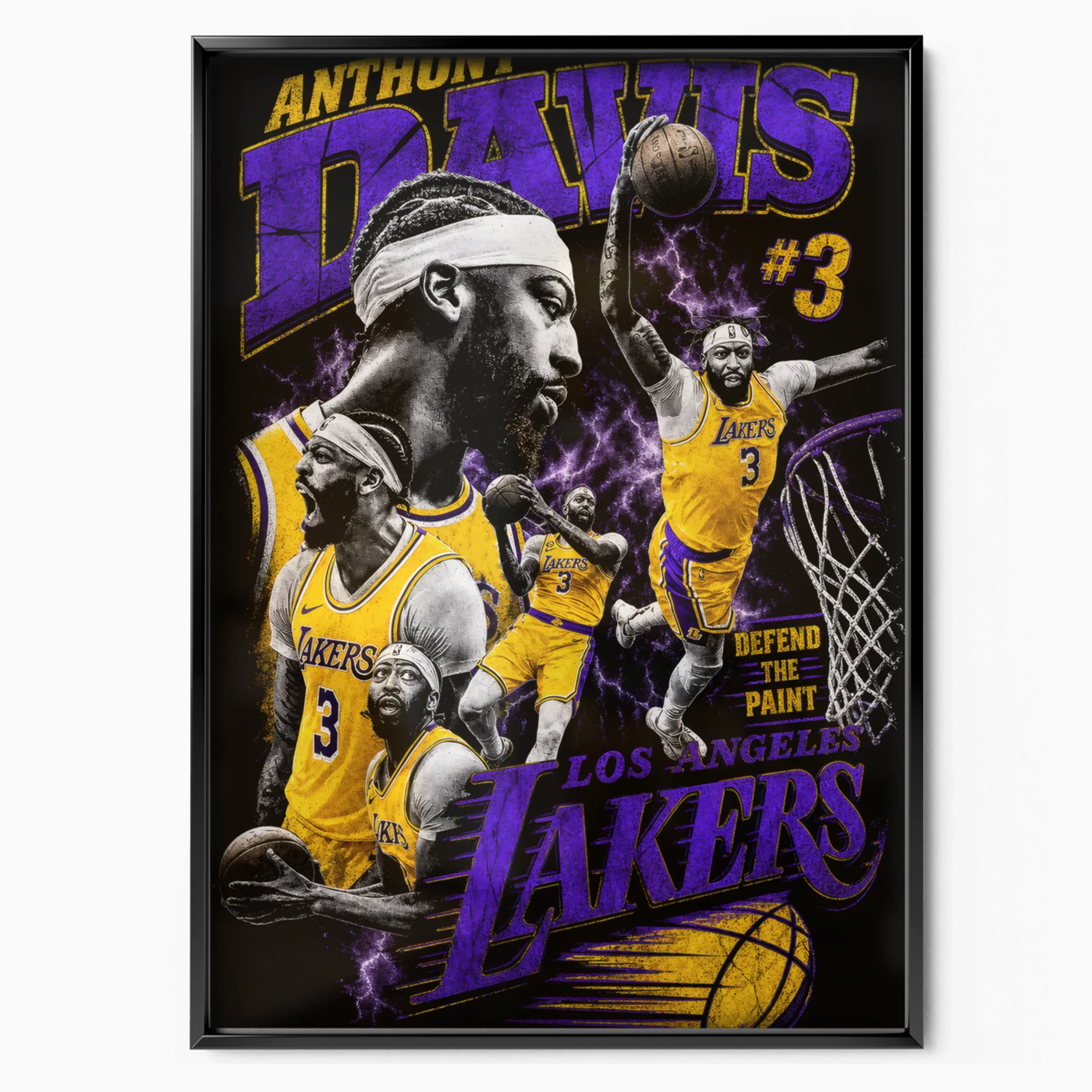 Anthony Davis Poster - Lakers Bootleg poster, museum grade matte print
