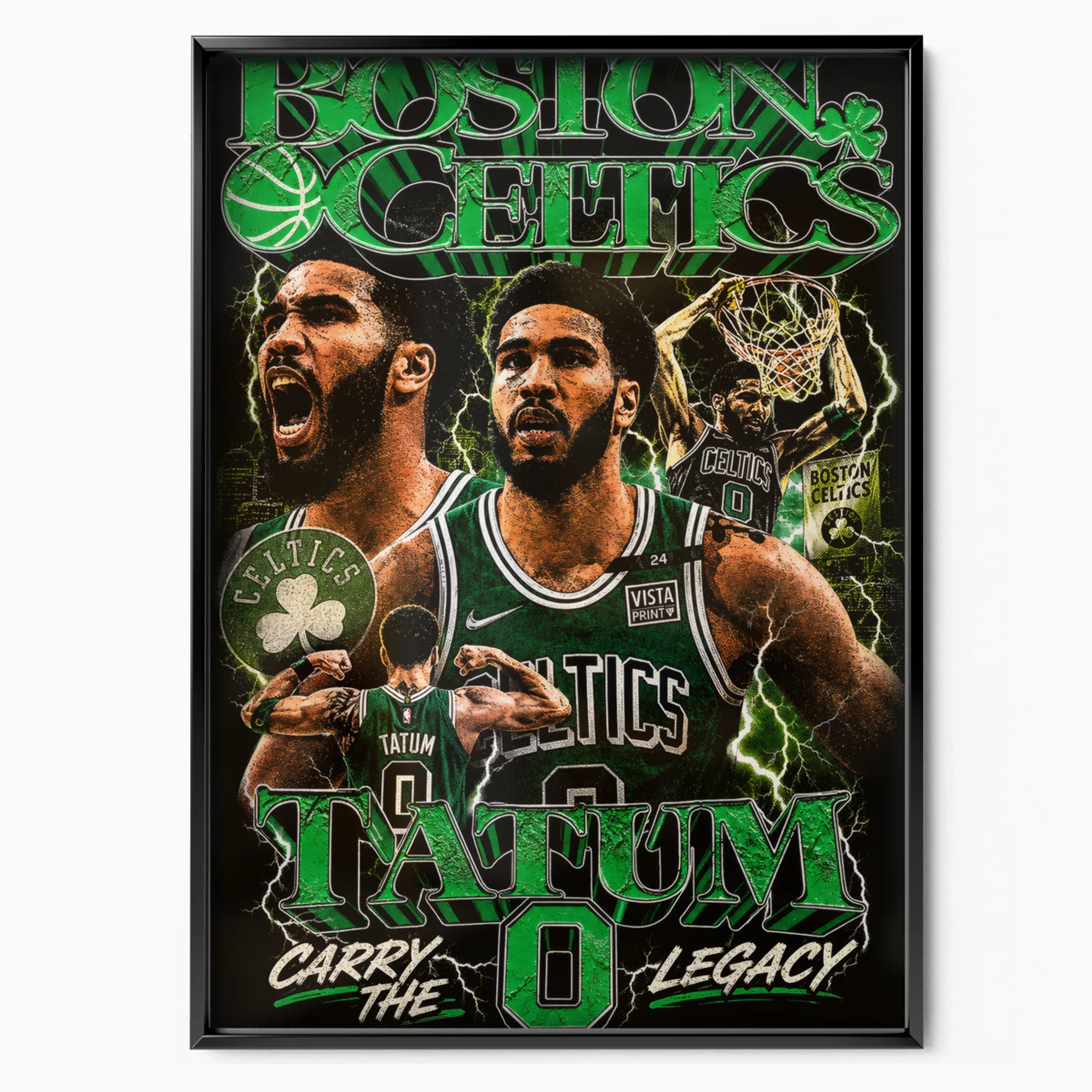 Jayson Tatum Poster - Carry the Legacy poster, museum grade matte print