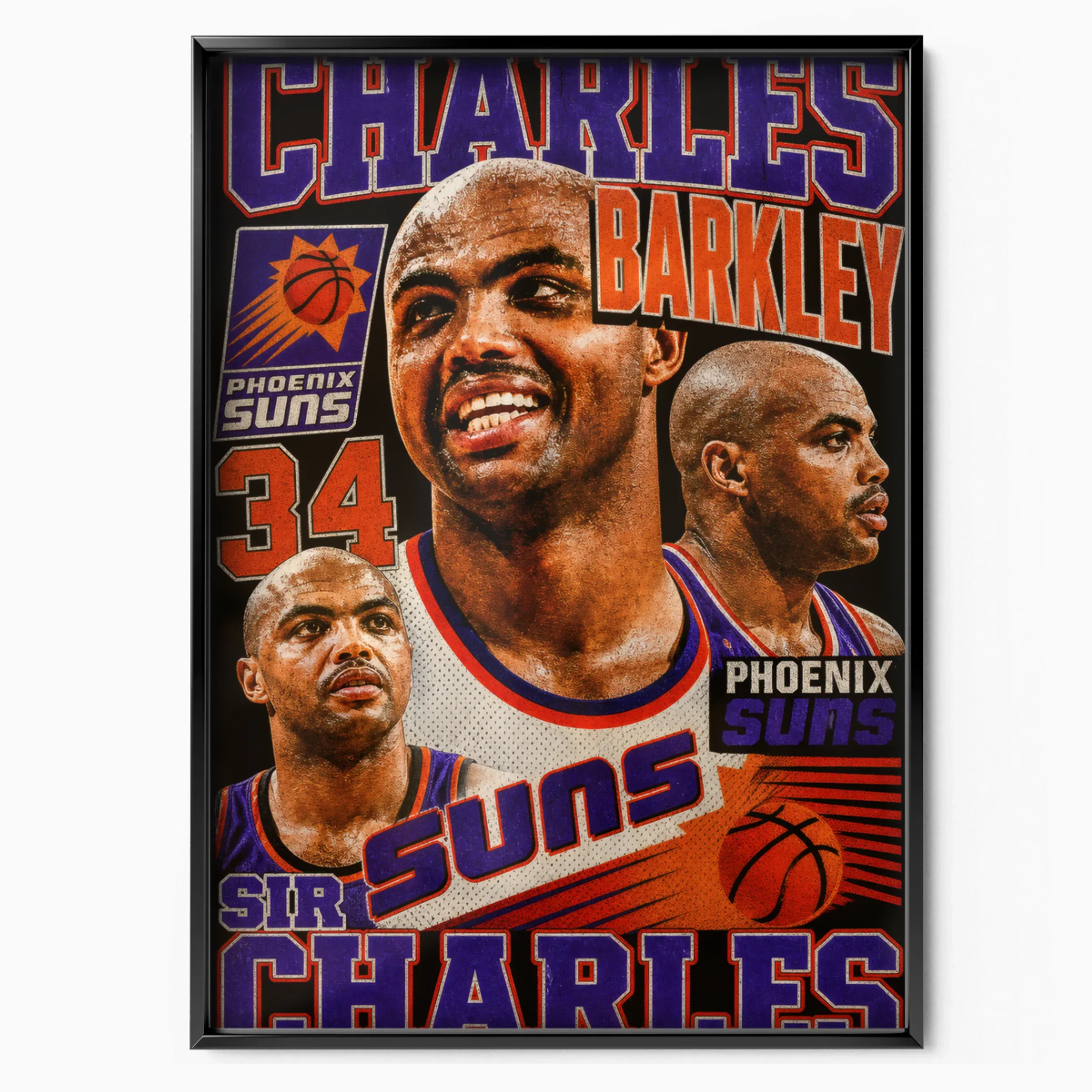 Charles Barkley Poster - Sir Charles poster, museum grade matte print