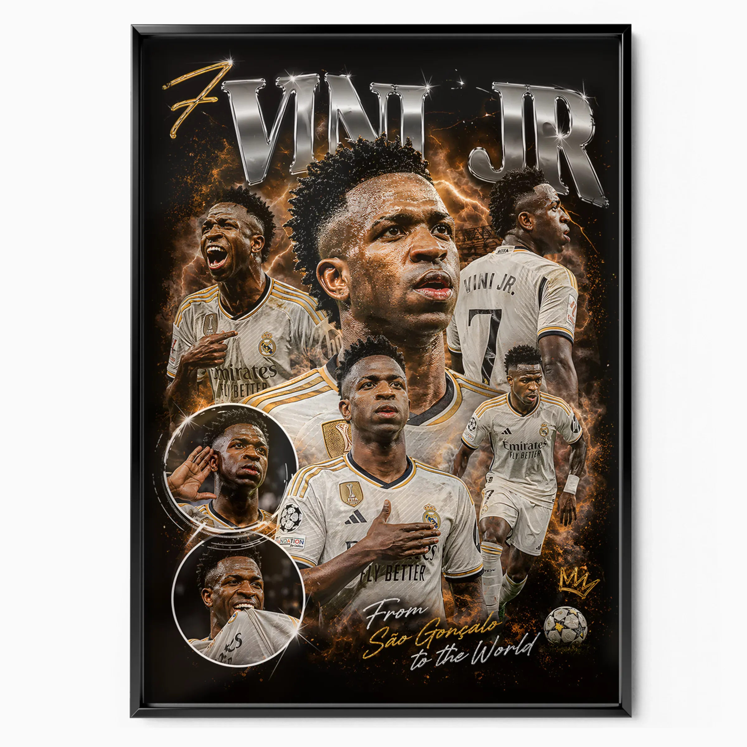 Vinícius Júnior Poster - Real Madrid poster, museum grade matte print