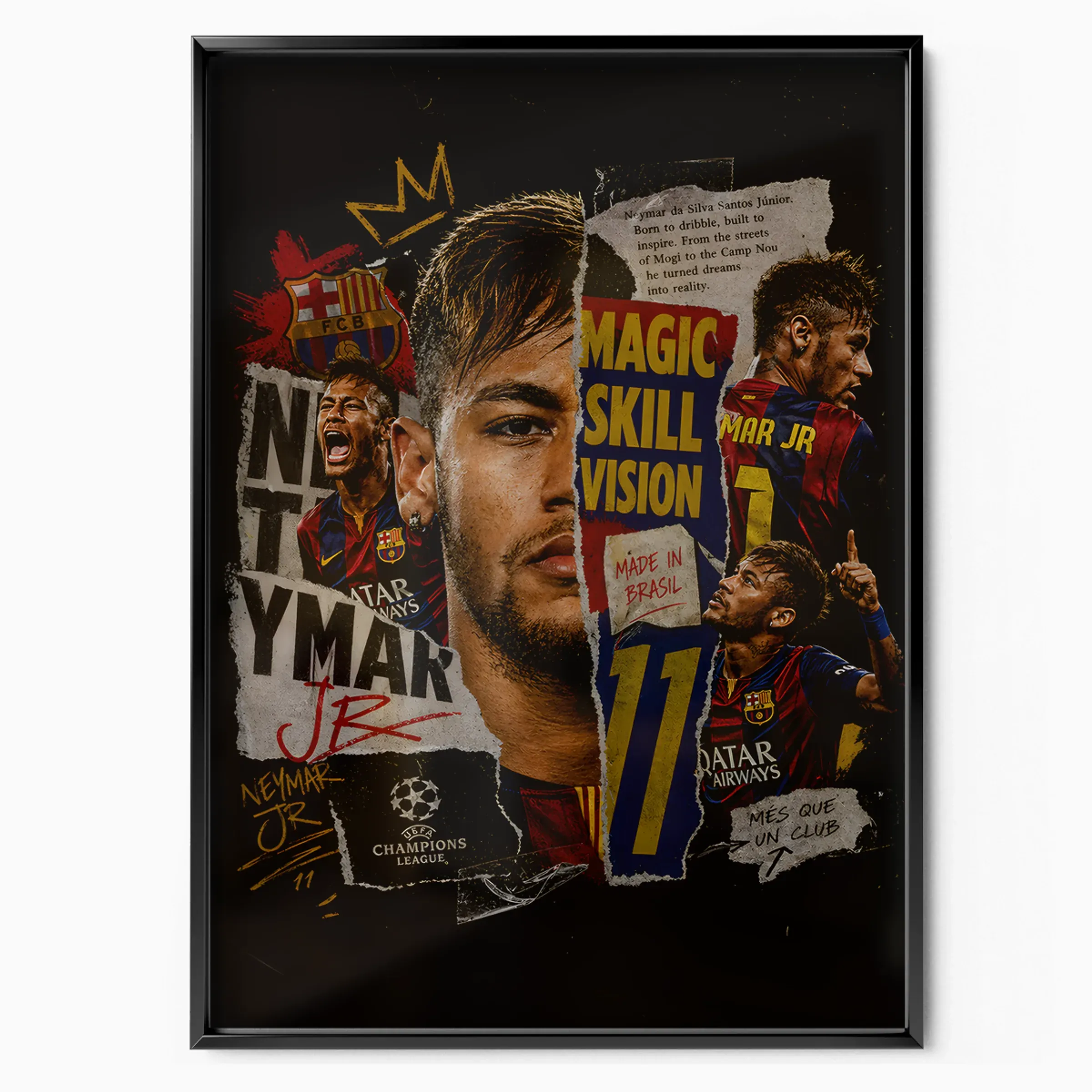 Neymar Jr Poster - Magic poster, museum grade matte print