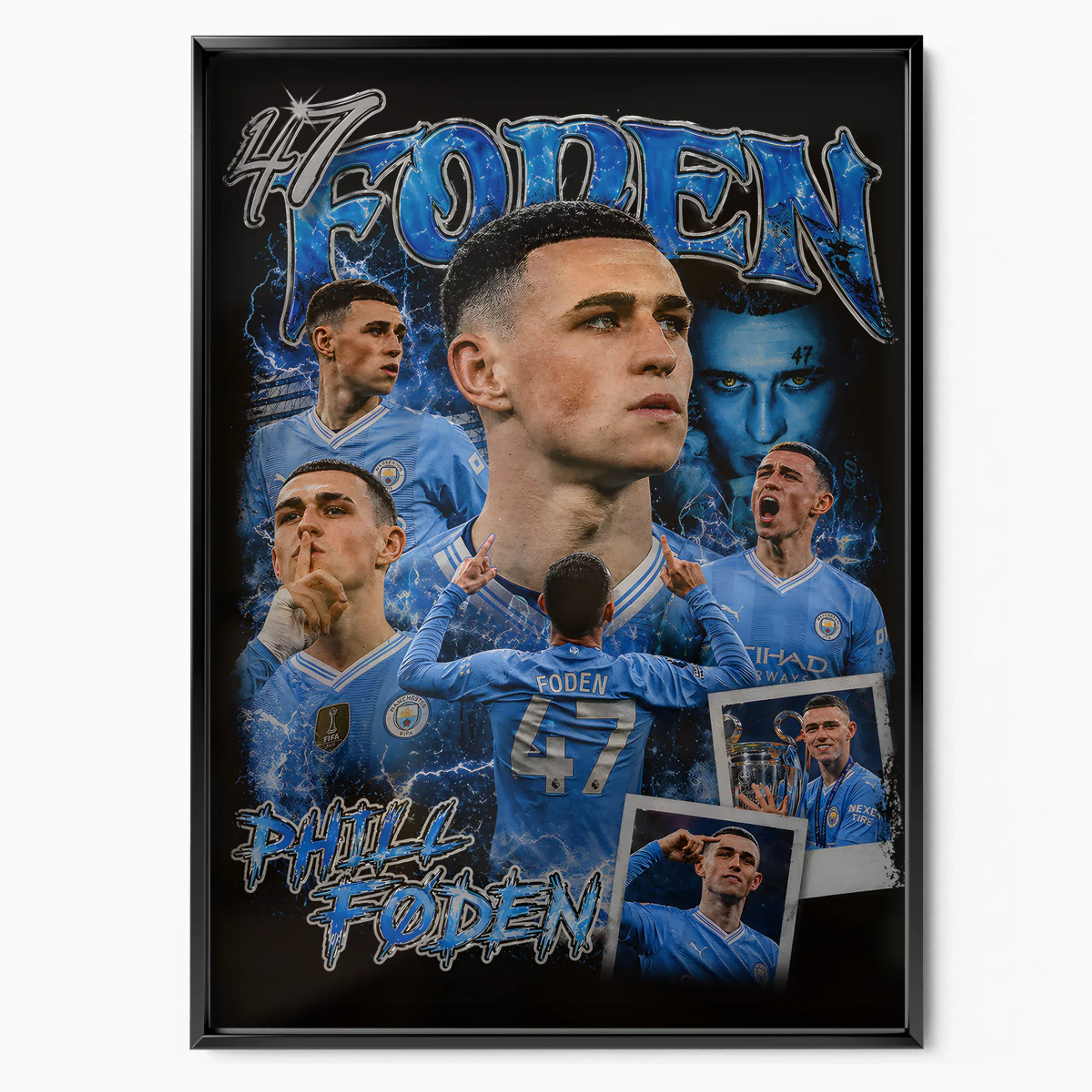 Phil Foden Poster - Manchester City poster, museum grade matte print