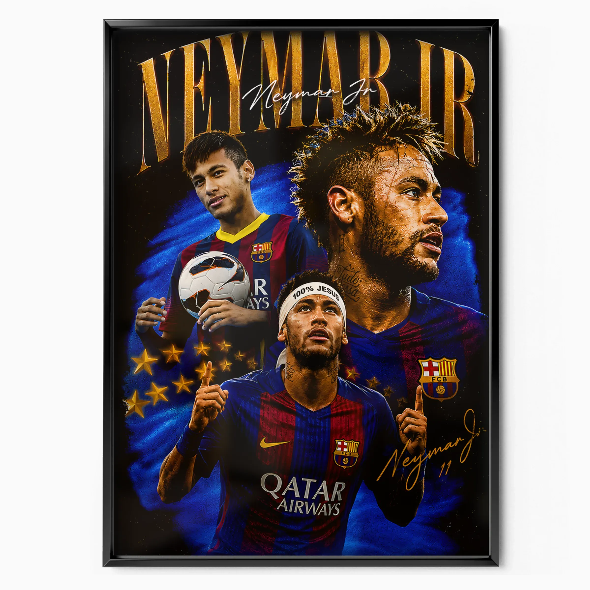 Neymar Jr Poster - Barcelona poster, museum grade matte print